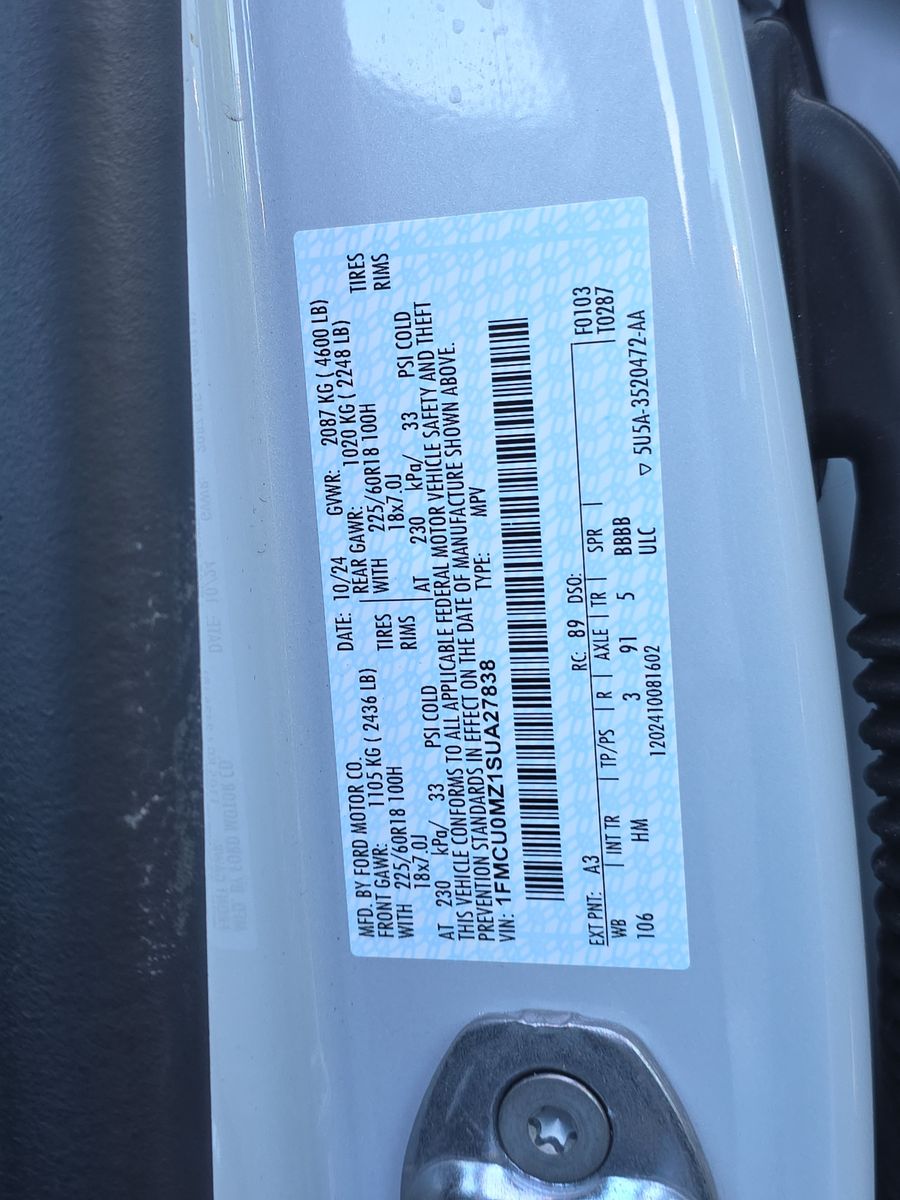 2025 Ford Escape Hybrid ST-Line FWD