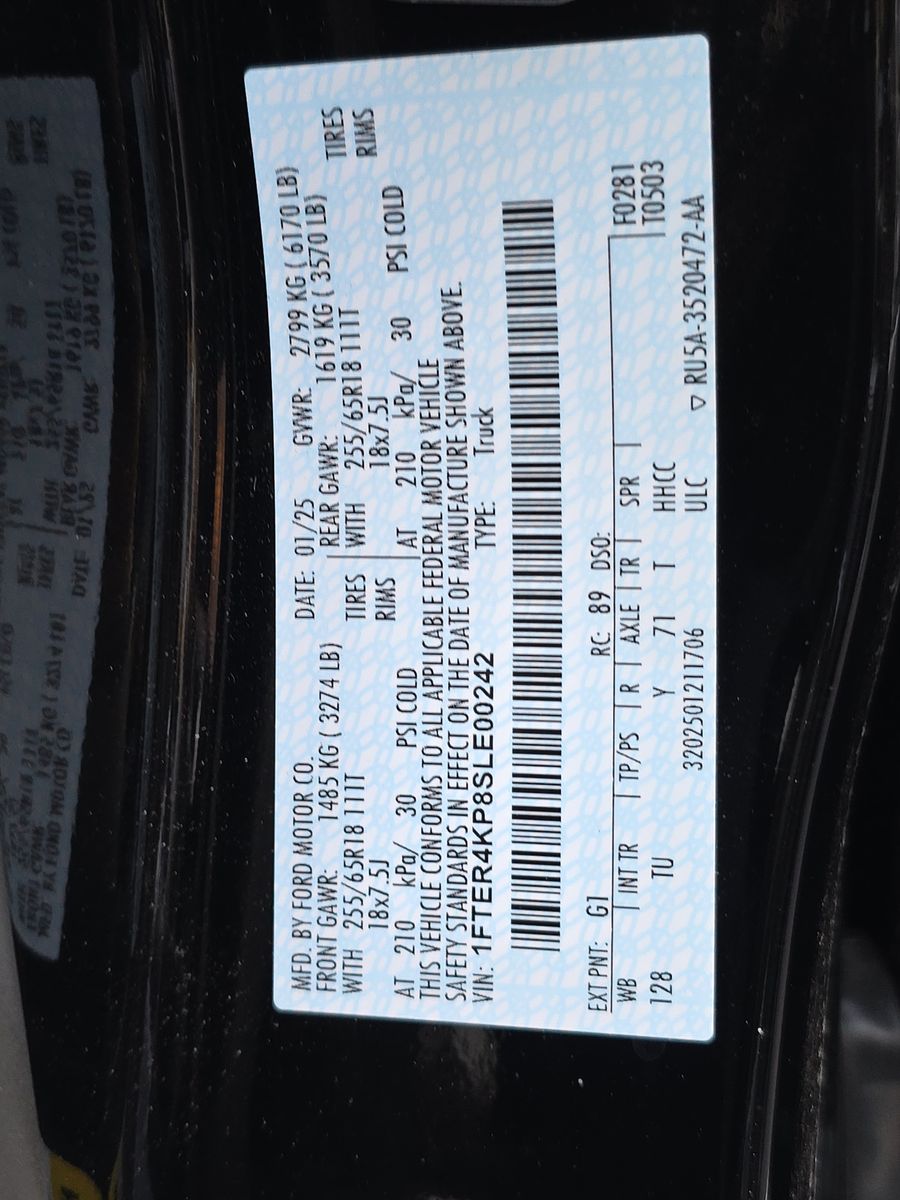 2025 Ford Ranger LARIAT AWD