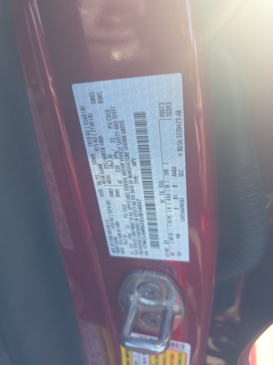 2025 Ford Escape ST-Line FWD