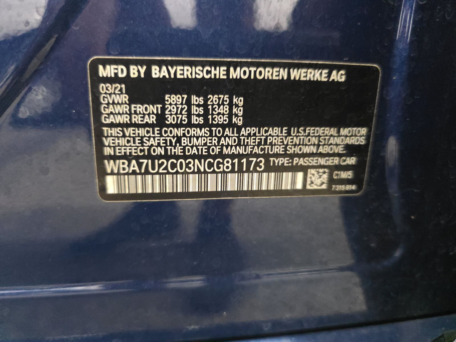 2022 BMW 7 Series 750i xDrive AWD