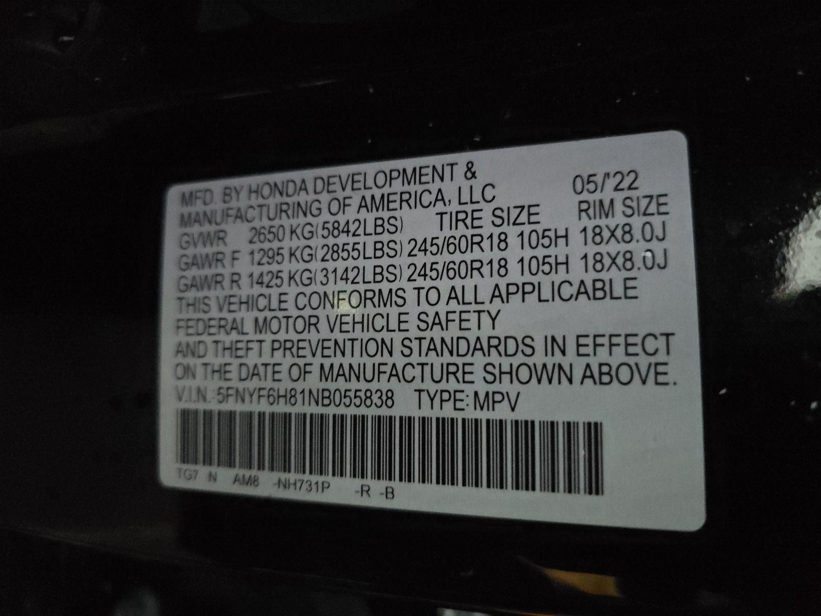 2022 Honda Pilot TrailSport AWD