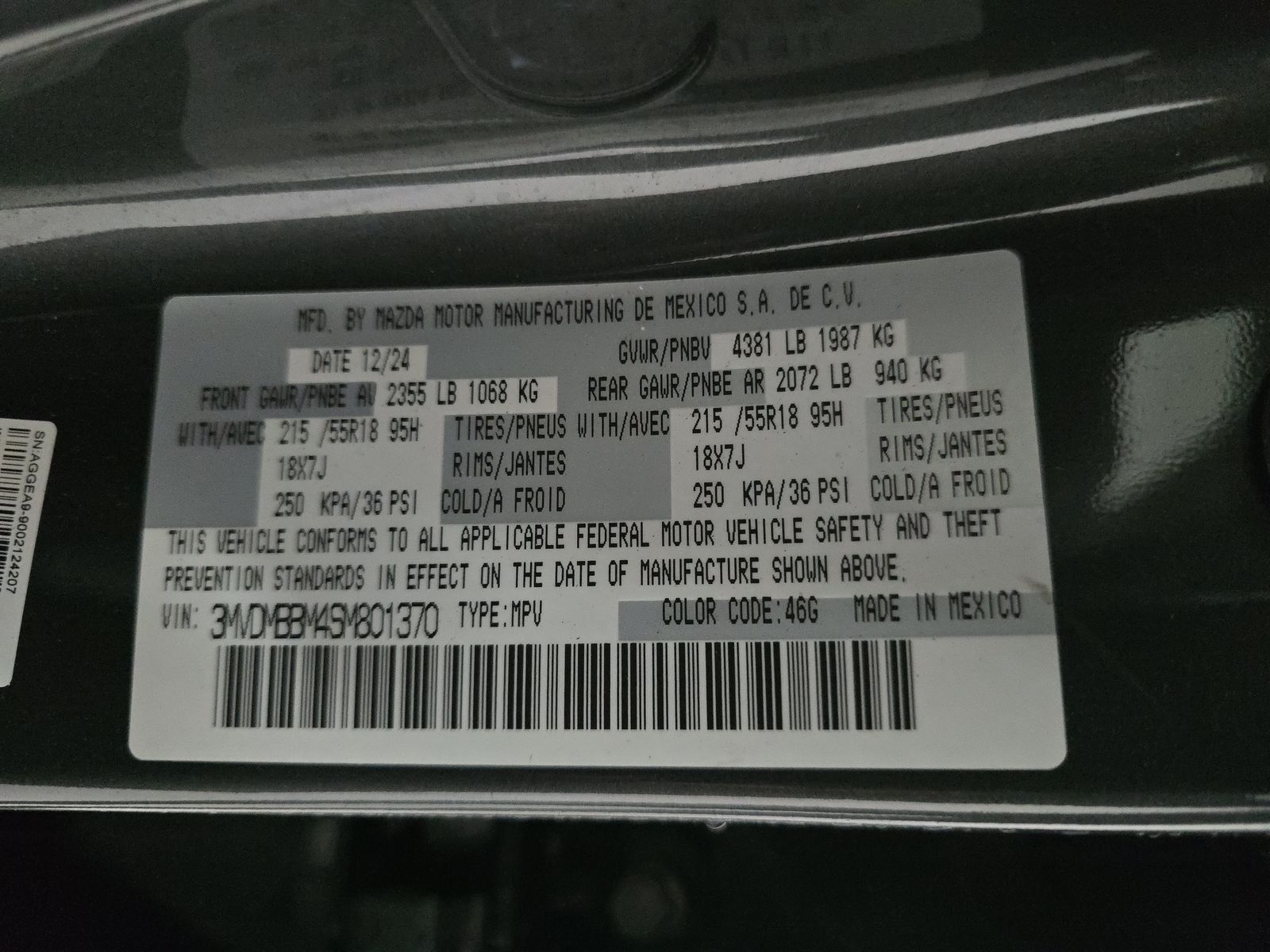 2025 MAZDA CX-30 2.5 S Select Sport AWD