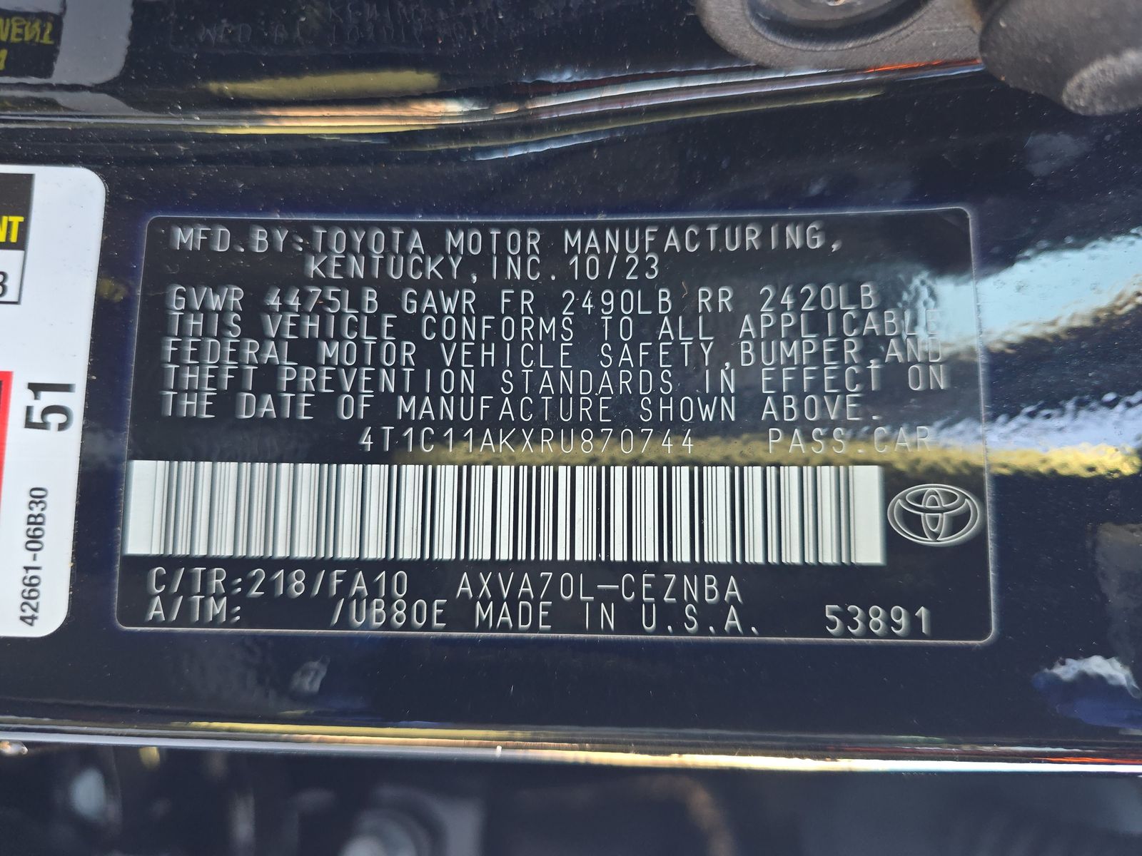 2024 Toyota Camry LE FWD