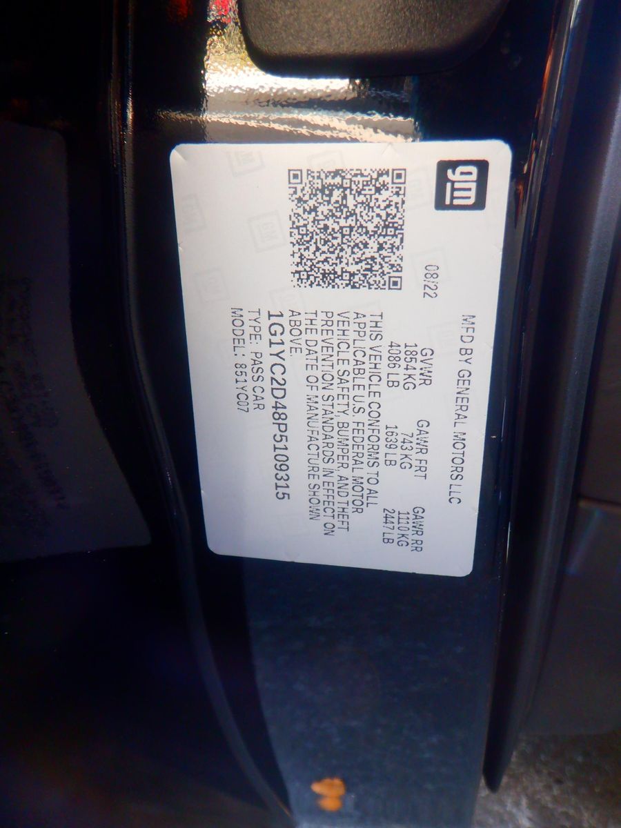 2023 Chevrolet Corvette Stingray RWD