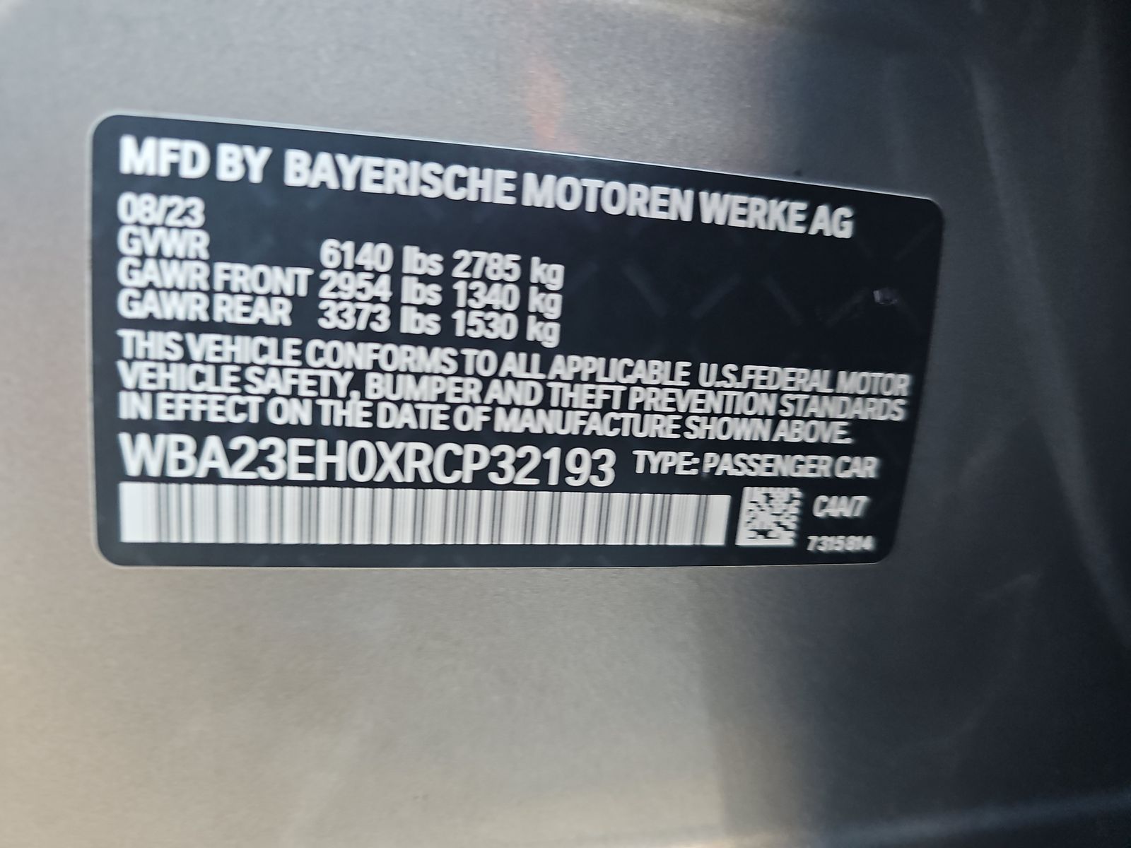 2024 BMW 7 Series 740i RWD