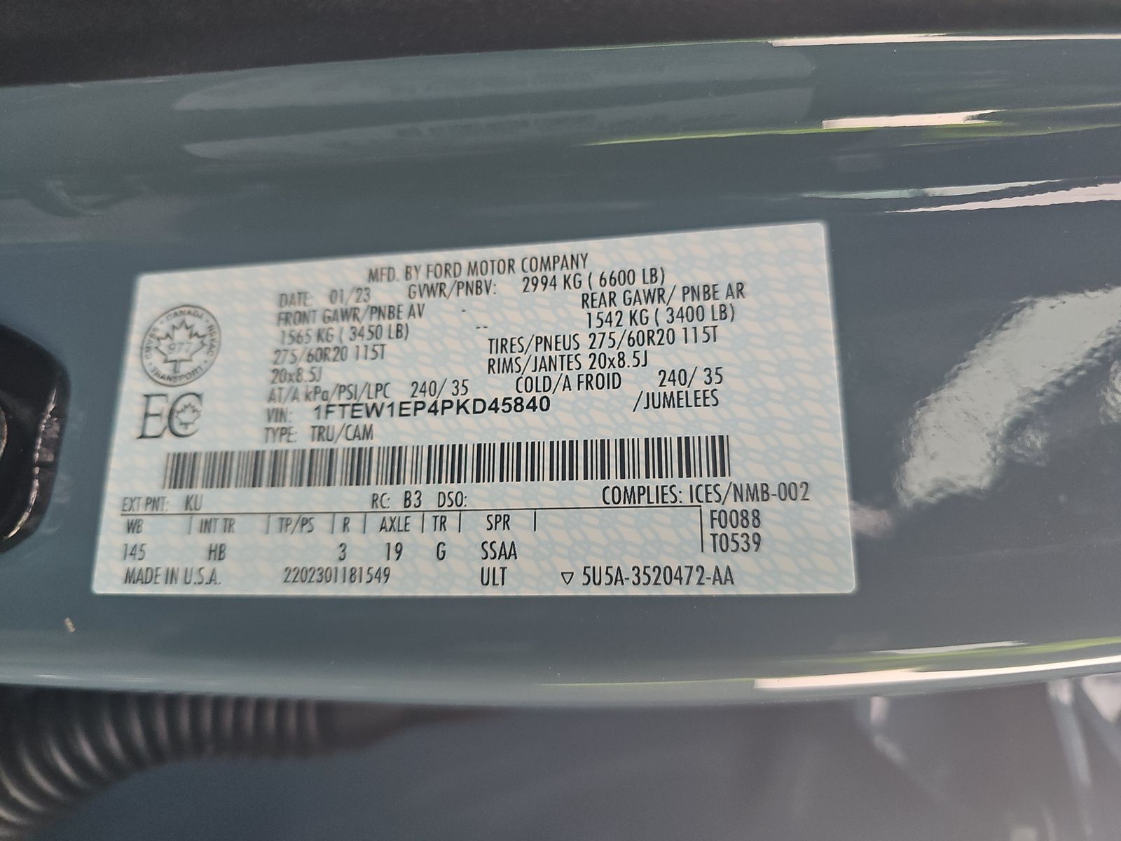 2023 Ford F-150 Lariat AWD