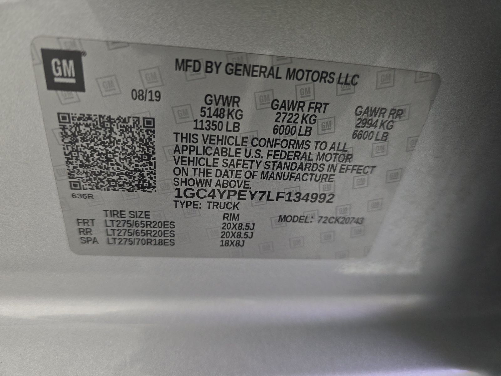 2020 Chevrolet Silverado 2500HD LTZ AWD