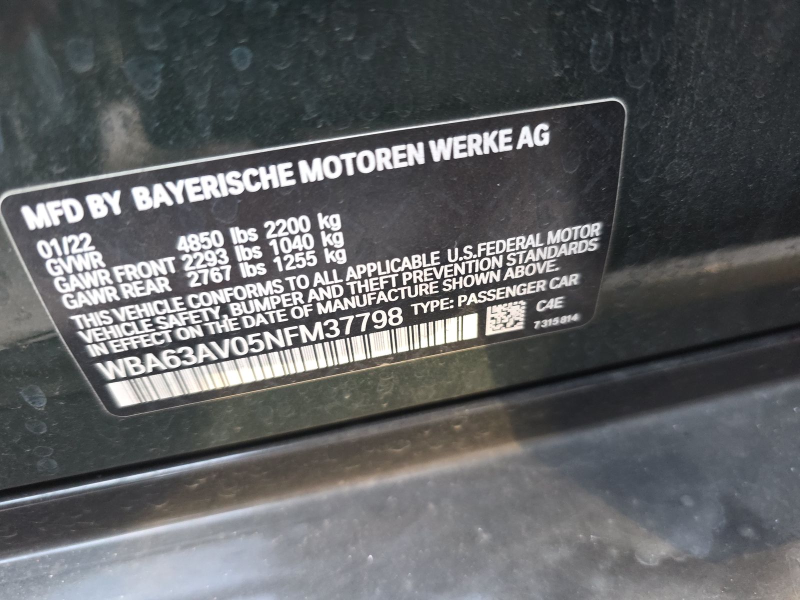 2022 BMW 4 Series 430i RWD