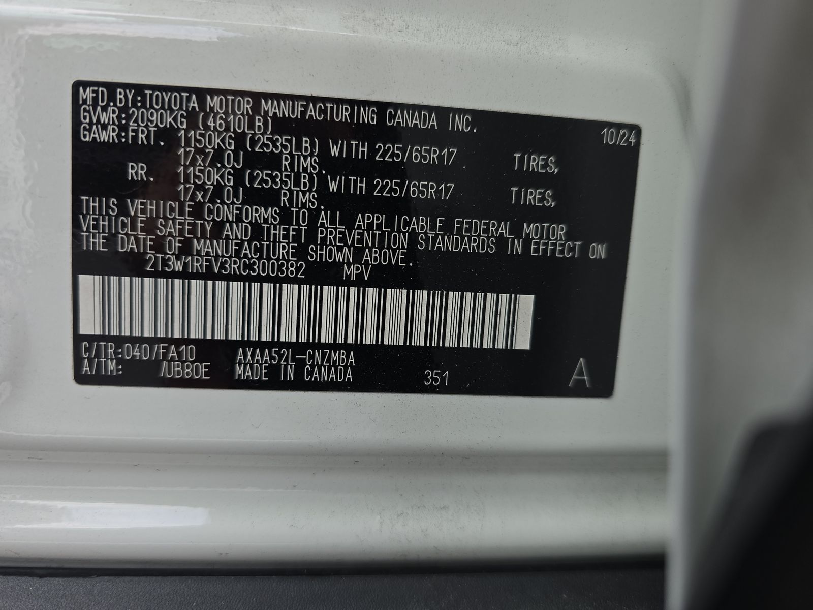 2024 Toyota RAV4 XLE FWD