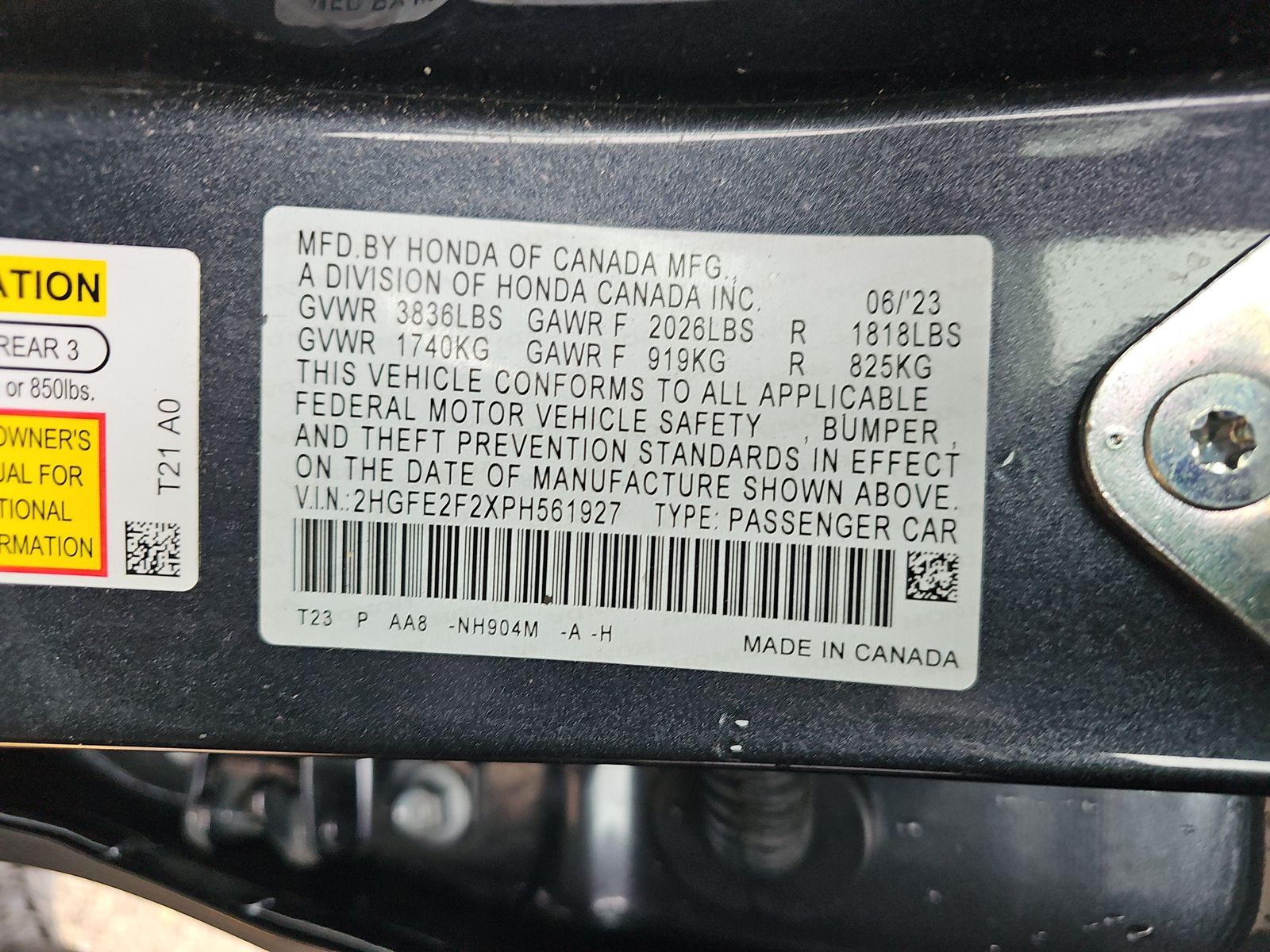 2023 Honda Civic  LX FWD