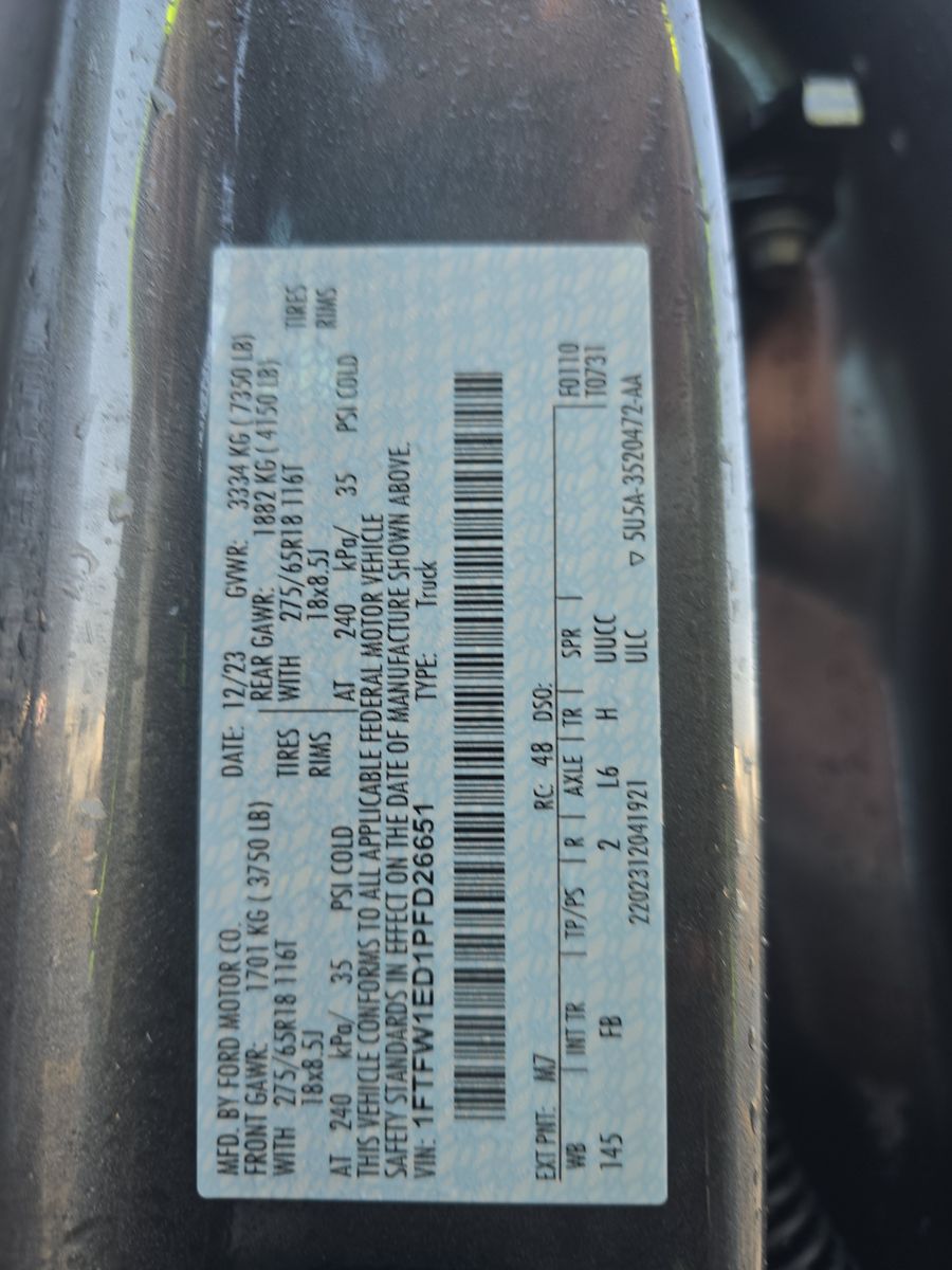 2023 Ford F-150 Hybrid XLT AWD