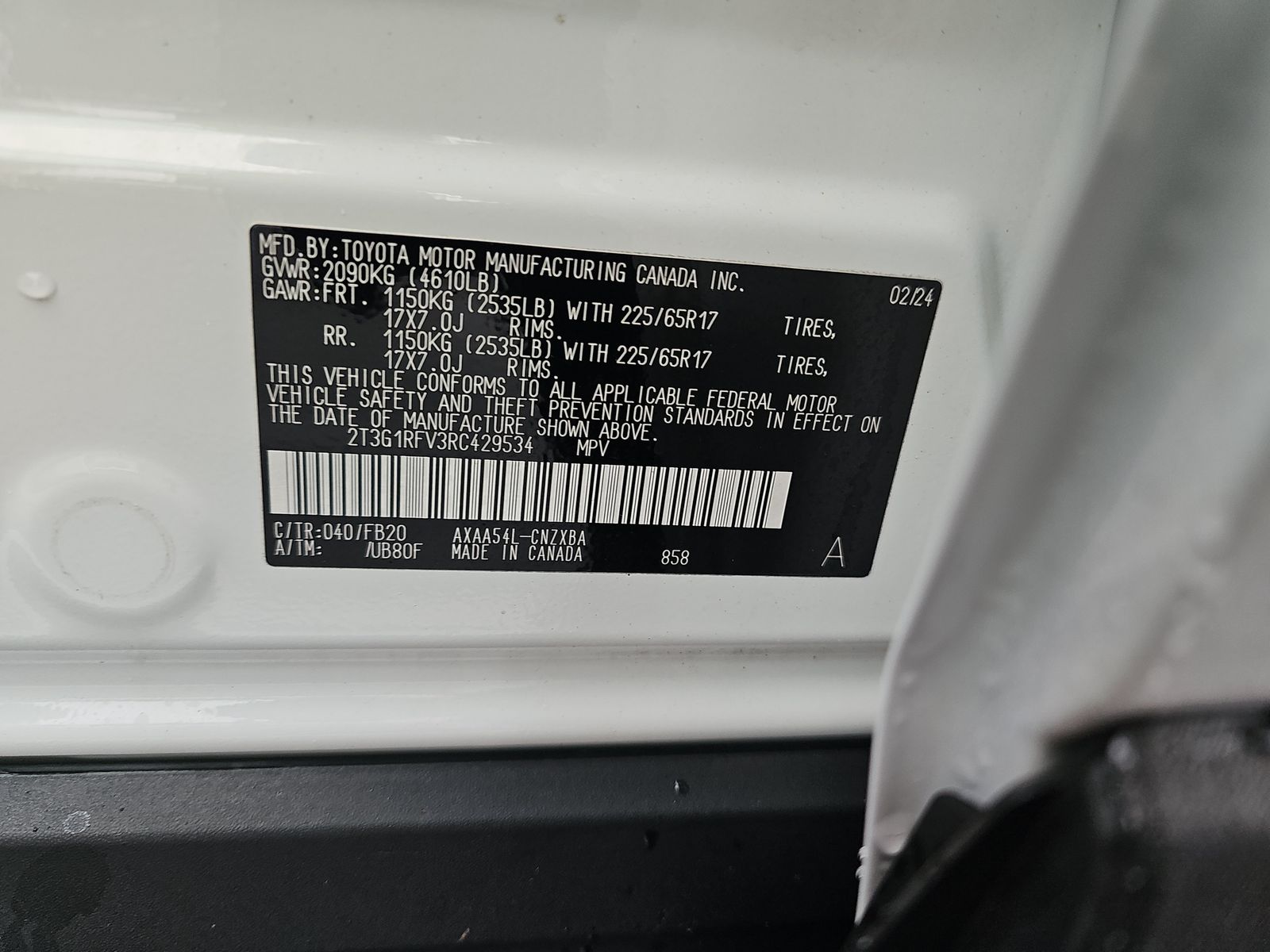 2024 Toyota RAV4 LE AWD