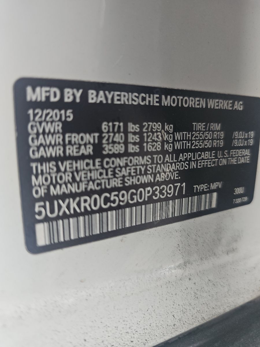 2016 BMW X5 xDrive35i AWD
