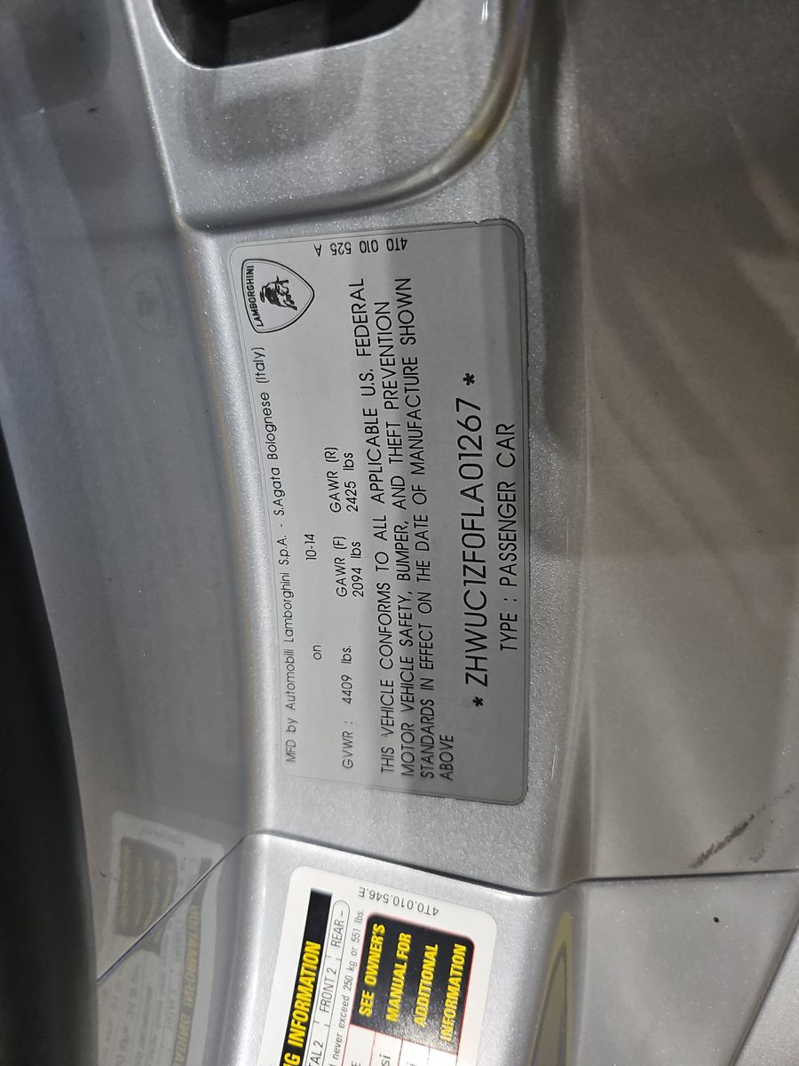 2015 Lamborghini Huracan LP 610-4 AWD