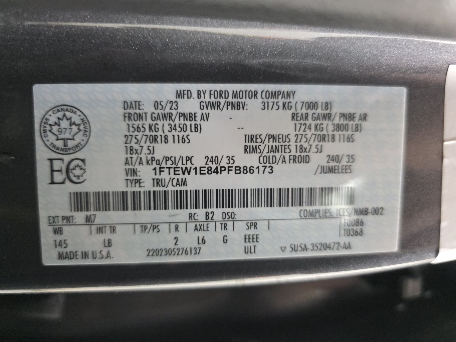 2023 Ford F-150 Tremor AWD