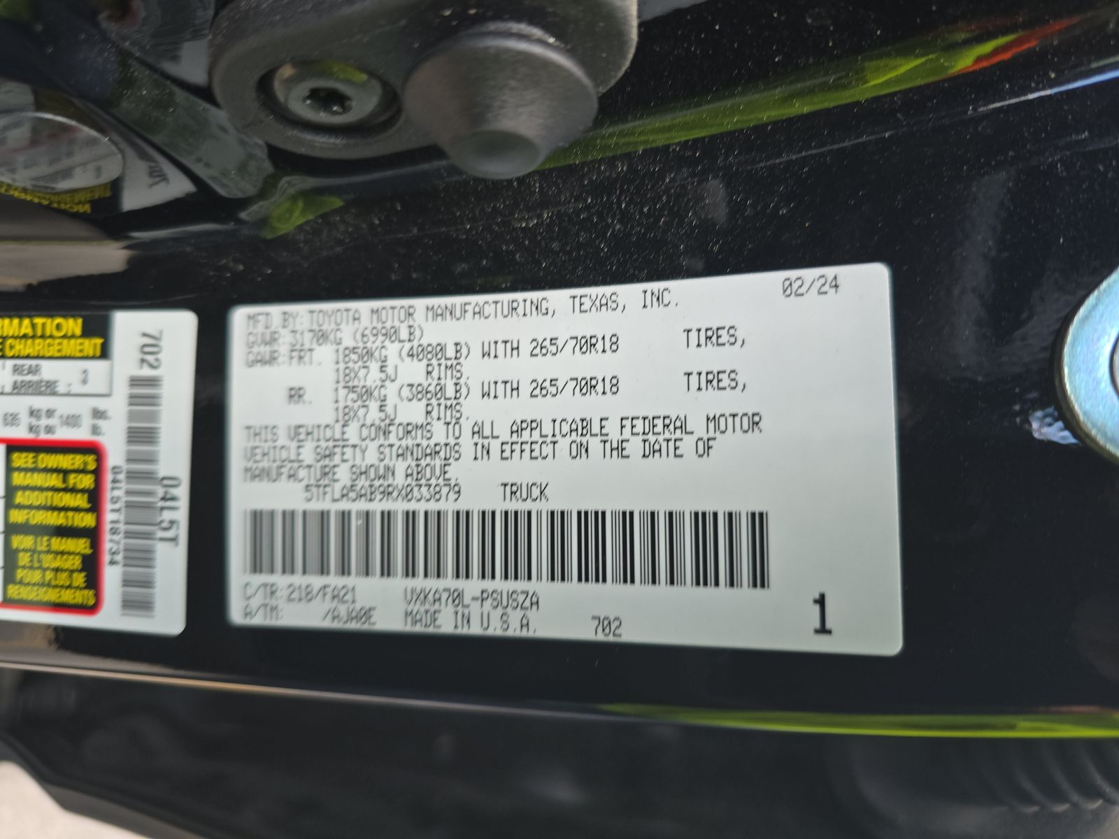 2024 Toyota Tundra SR5 RWD