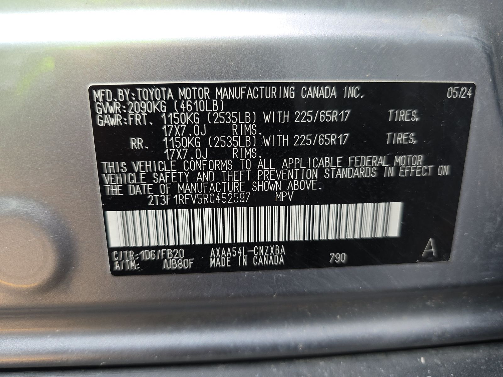 2024 Toyota RAV4 LE AWD