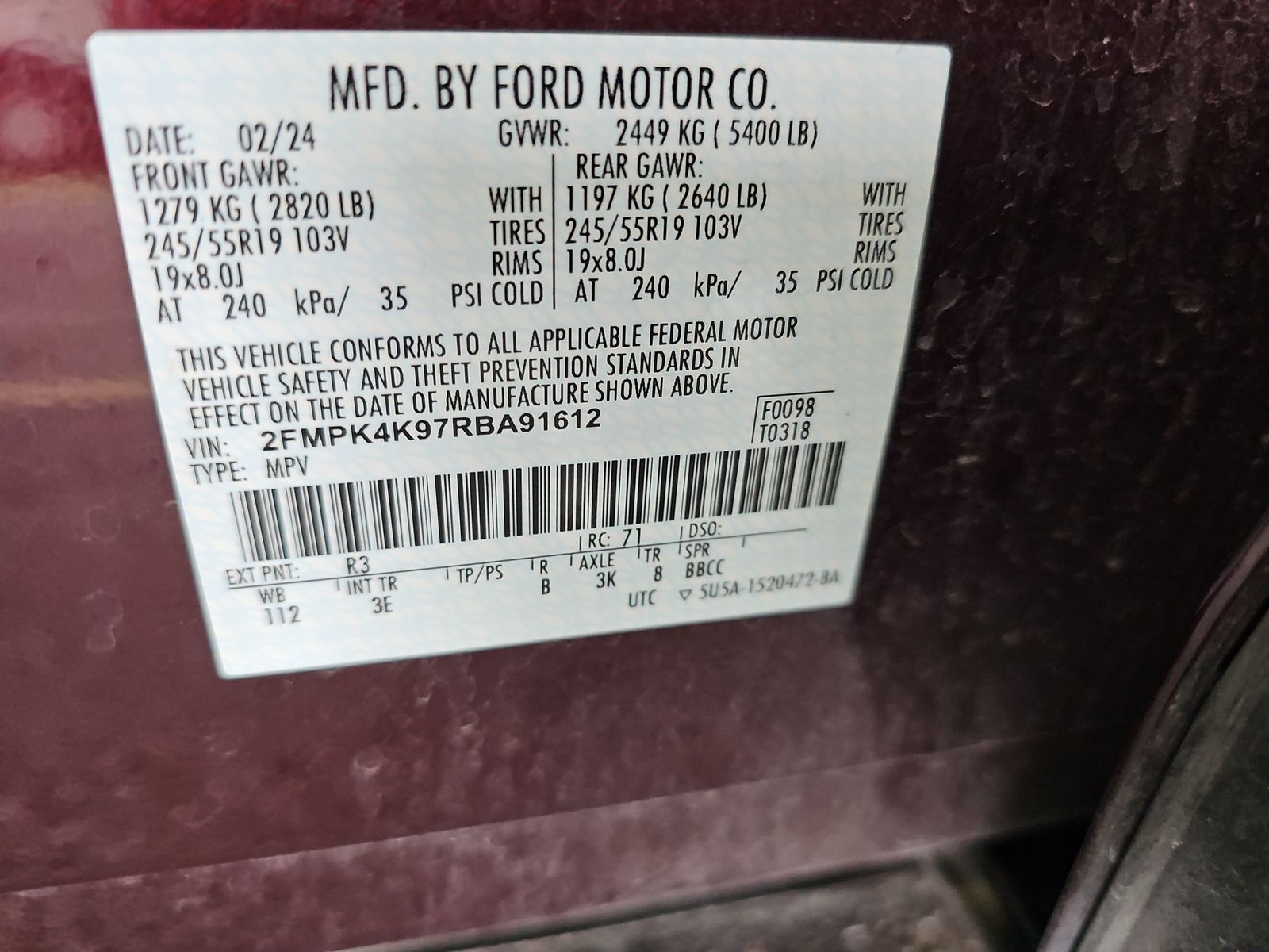 2024 Ford Edge Titanium AWD