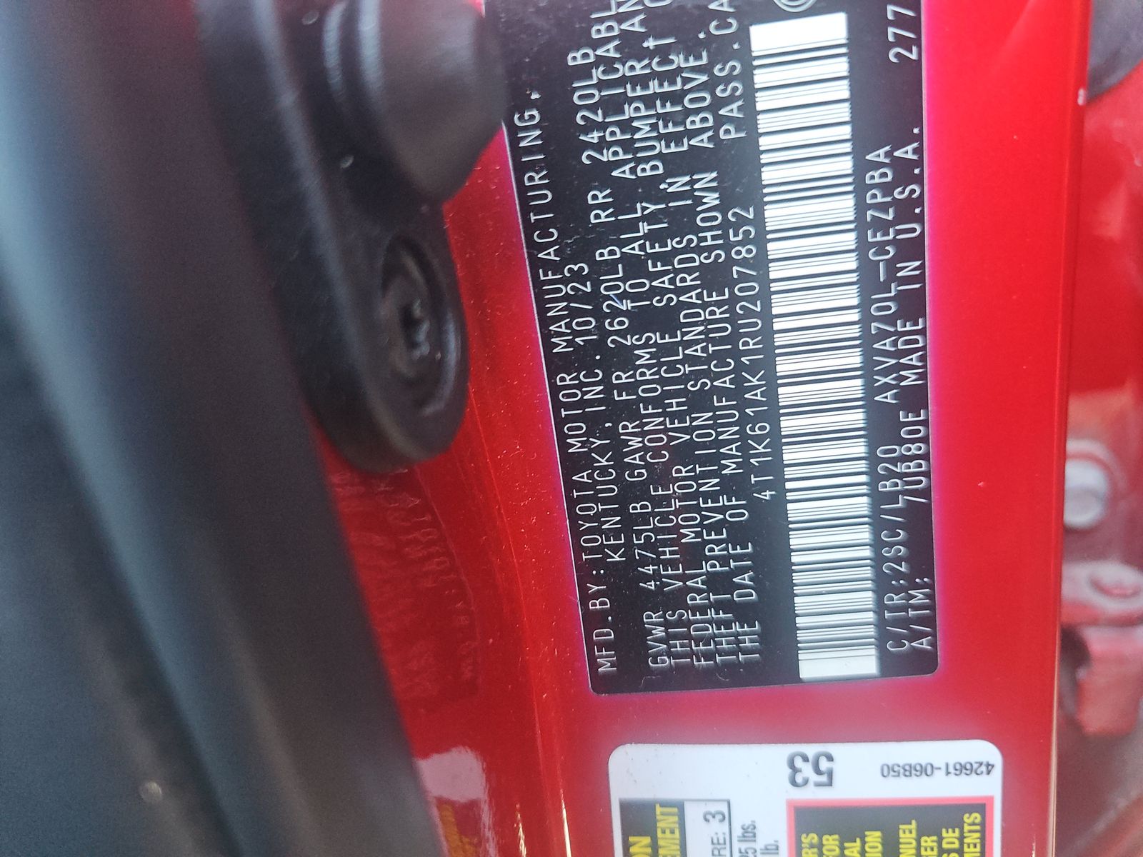 2024 Toyota Camry XSE FWD