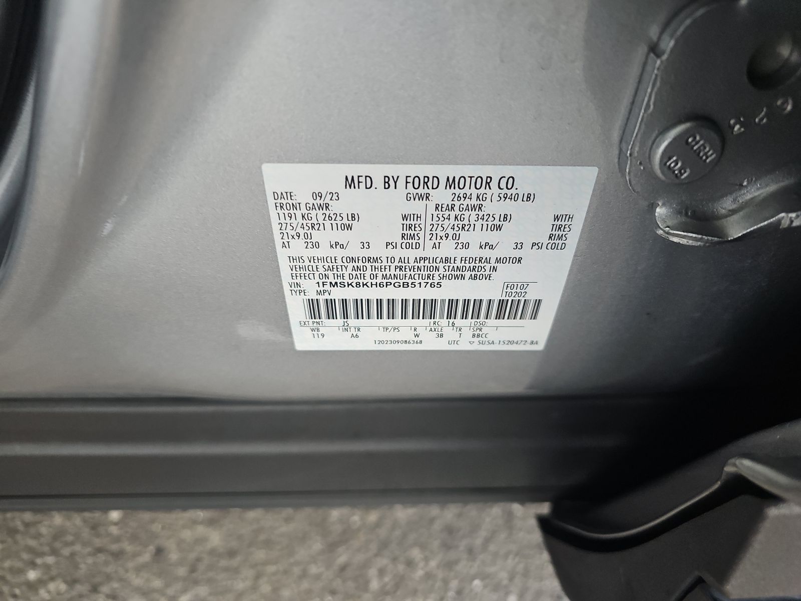 2023 Ford Explorer ST-Line AWD