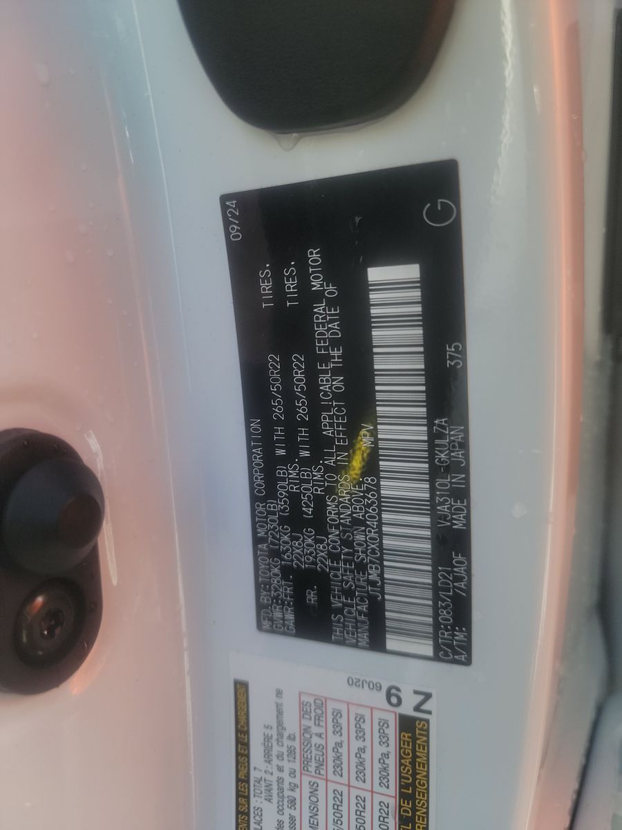 2024 Lexus LX LX 600 F SPORT AWD