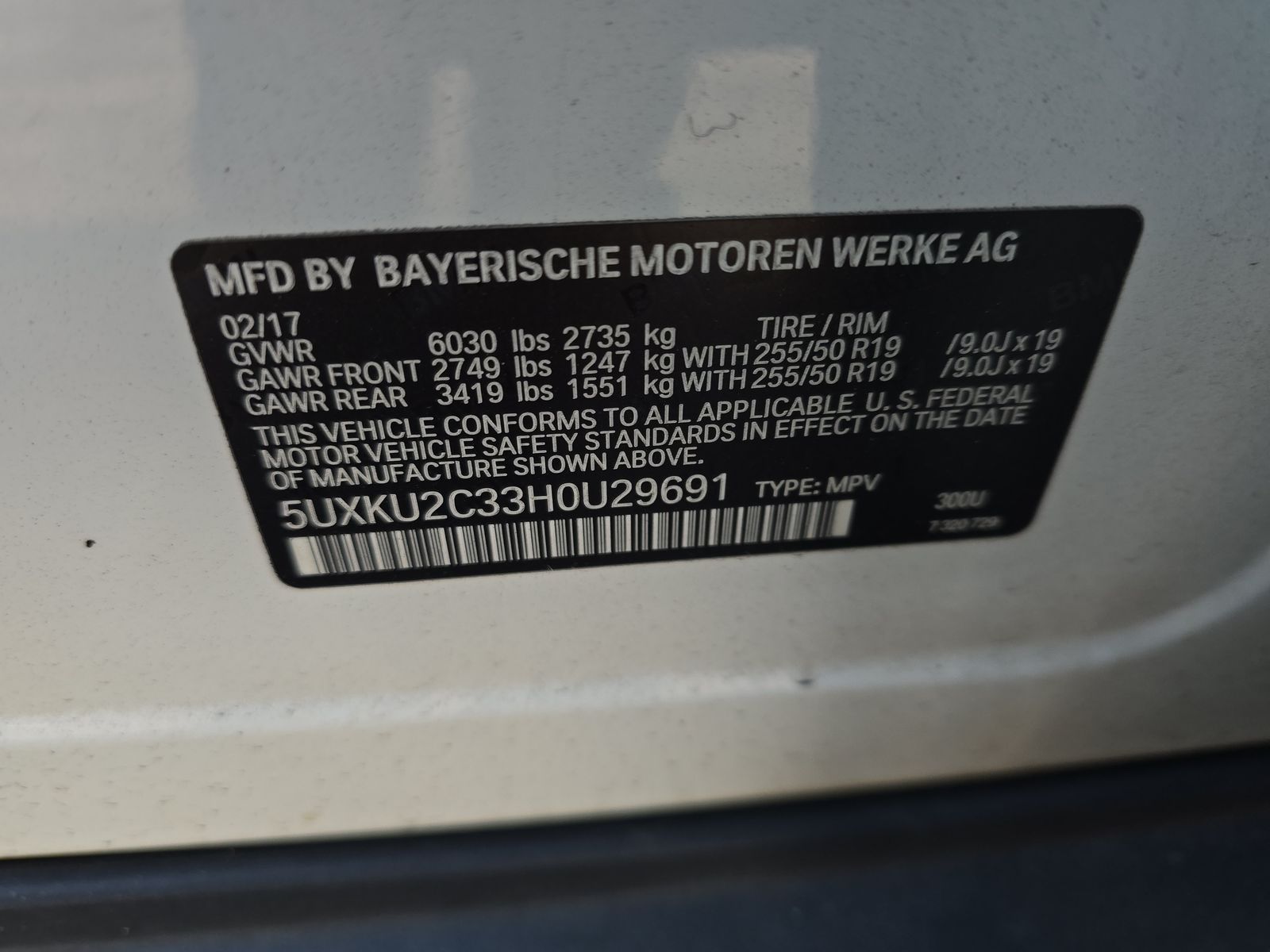 2017 BMW X6 xDrive35i AWD