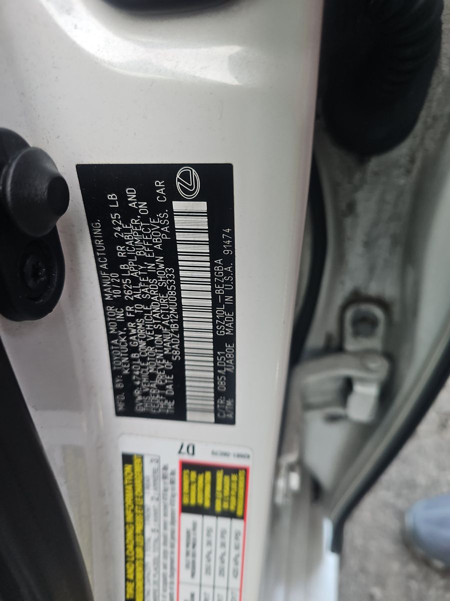 2021 Lexus ES ES 350 FWD