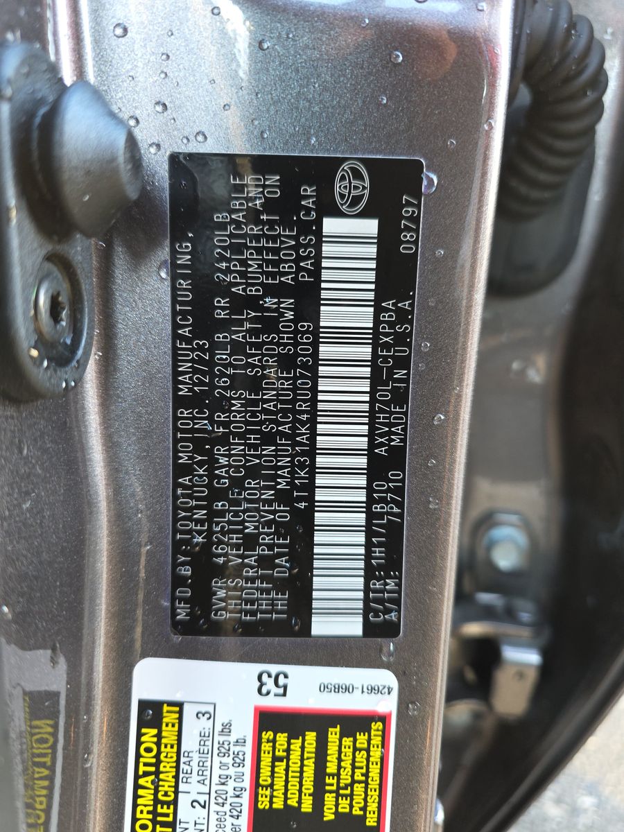 2024 Toyota Camry Hybrid XSE FWD