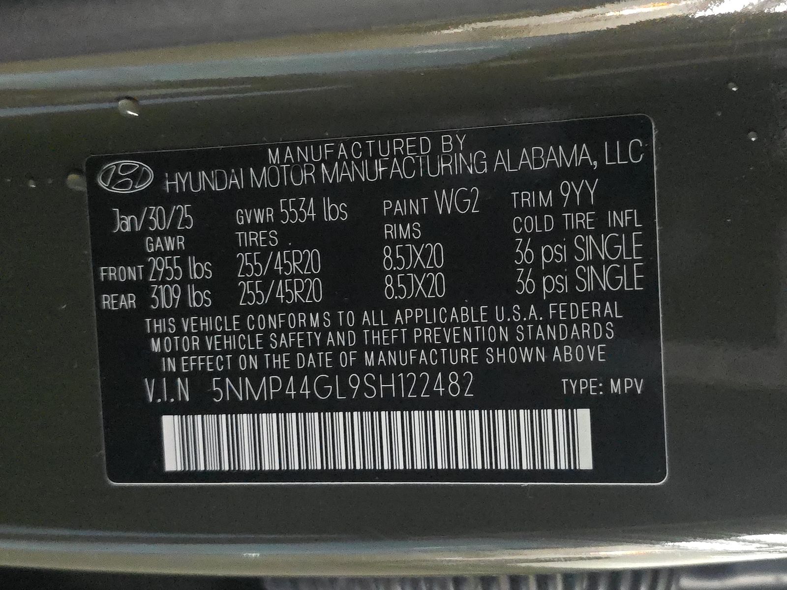 2025 Hyundai Santa Fe Limited FWD