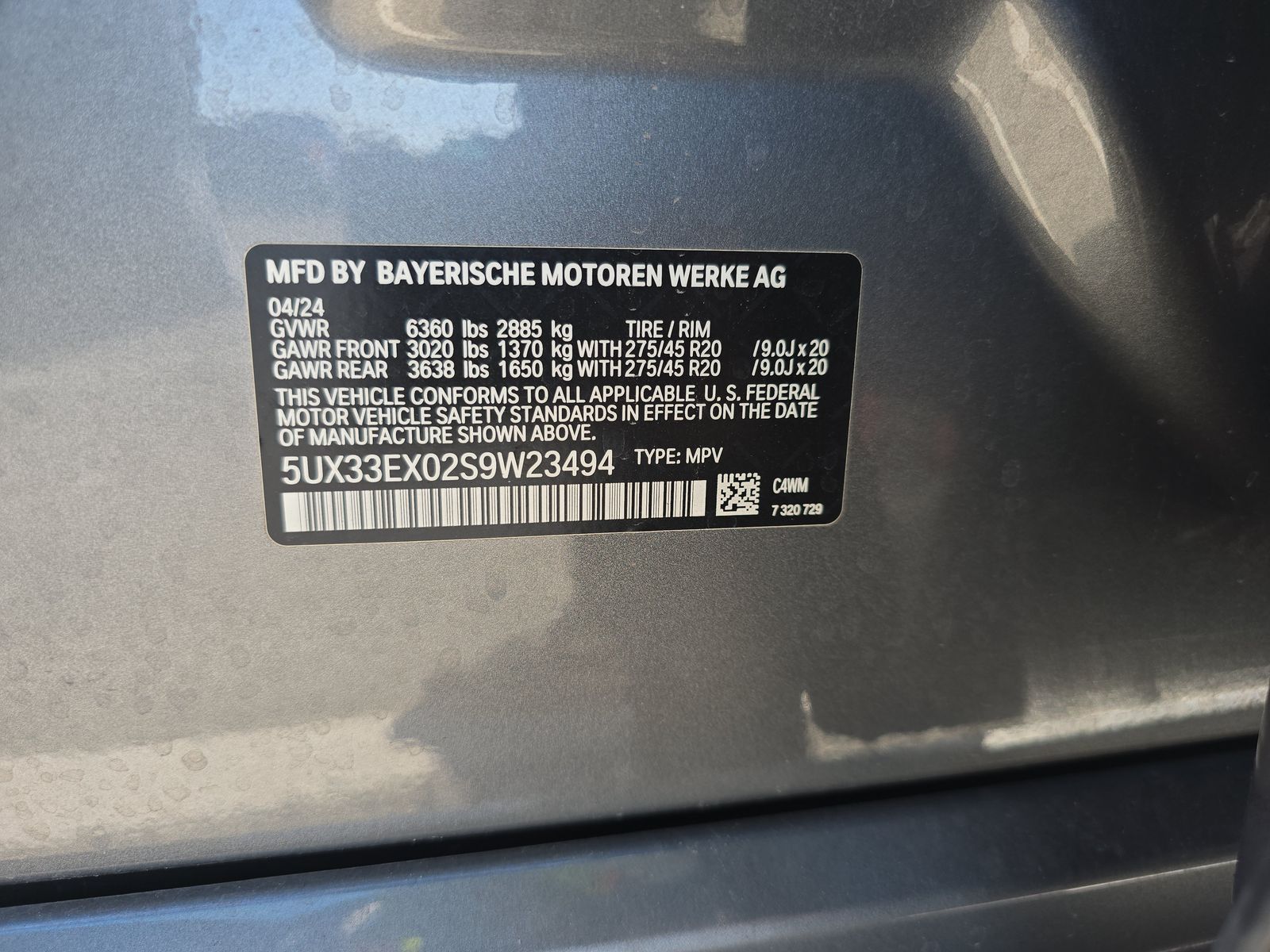 2025 BMW X6 xDrive40i AWD