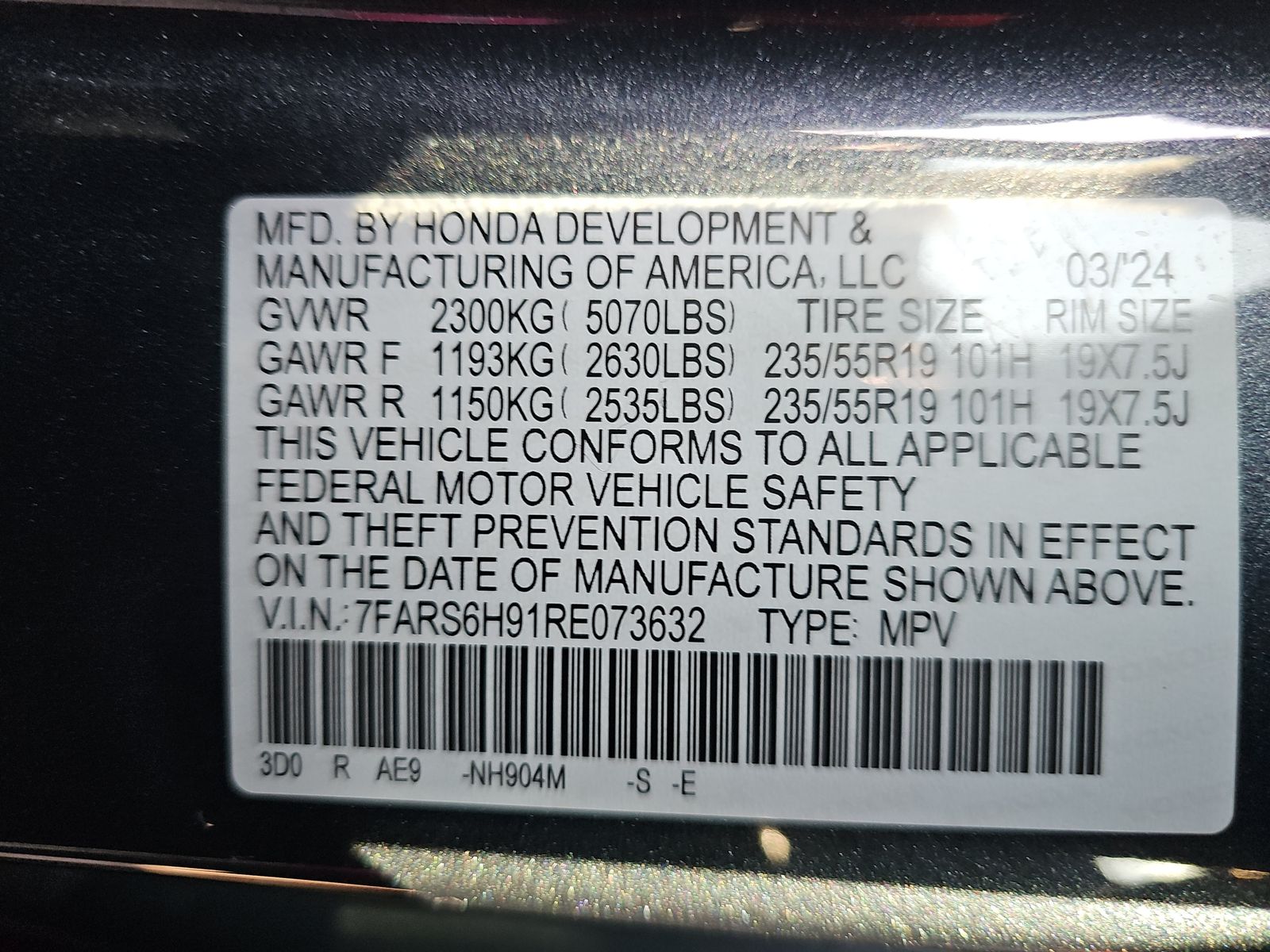 2024 Honda CR-V Hybrid Sport Touring AWD