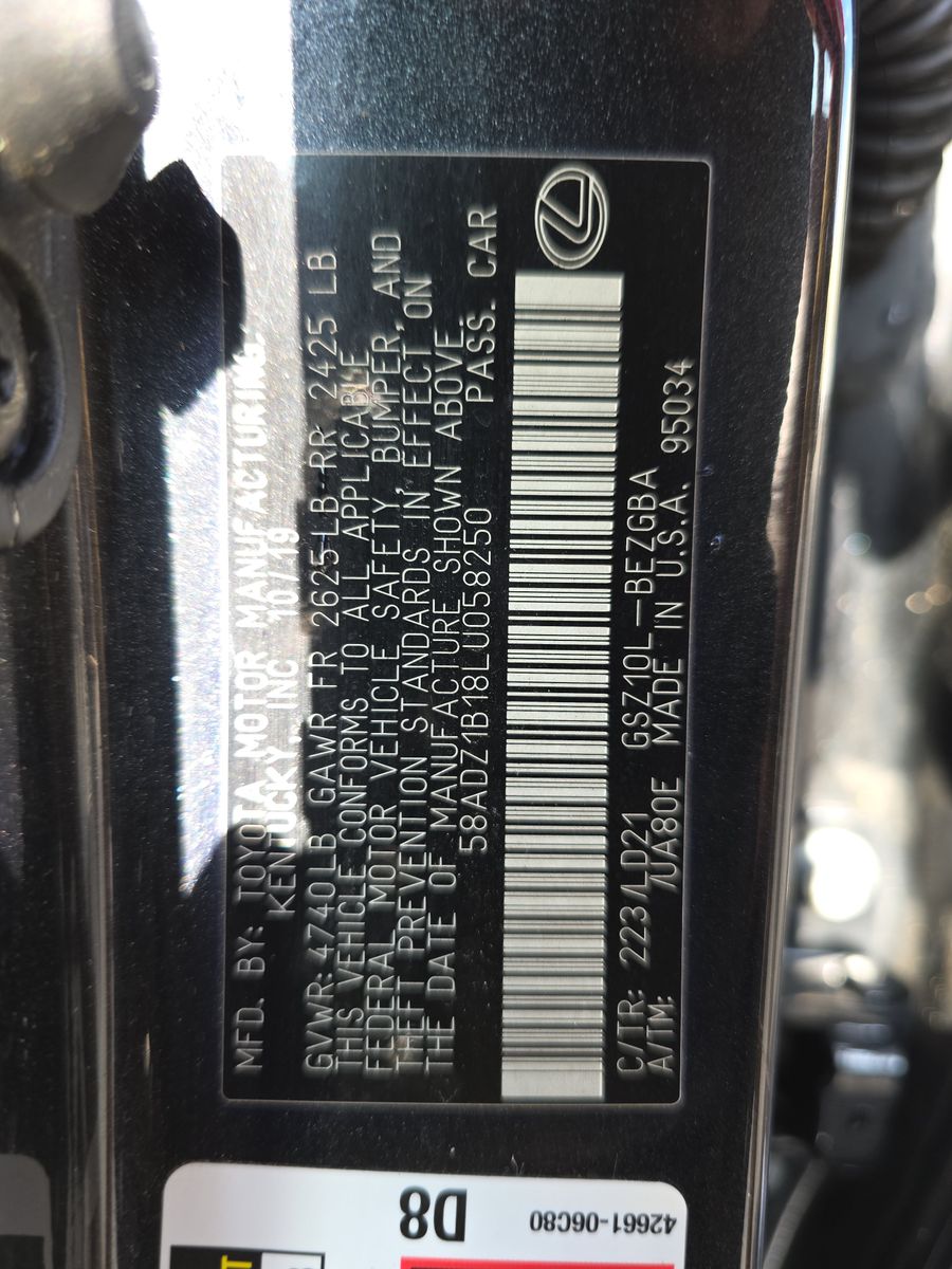 2020 Lexus ES ES 350 FWD