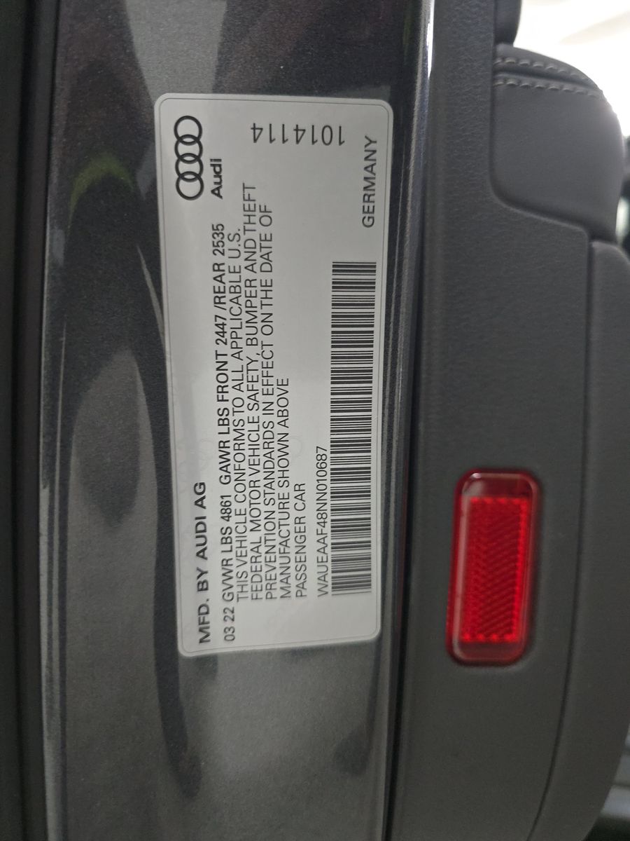 2022 Audi A4 S line Premium Plus AWD