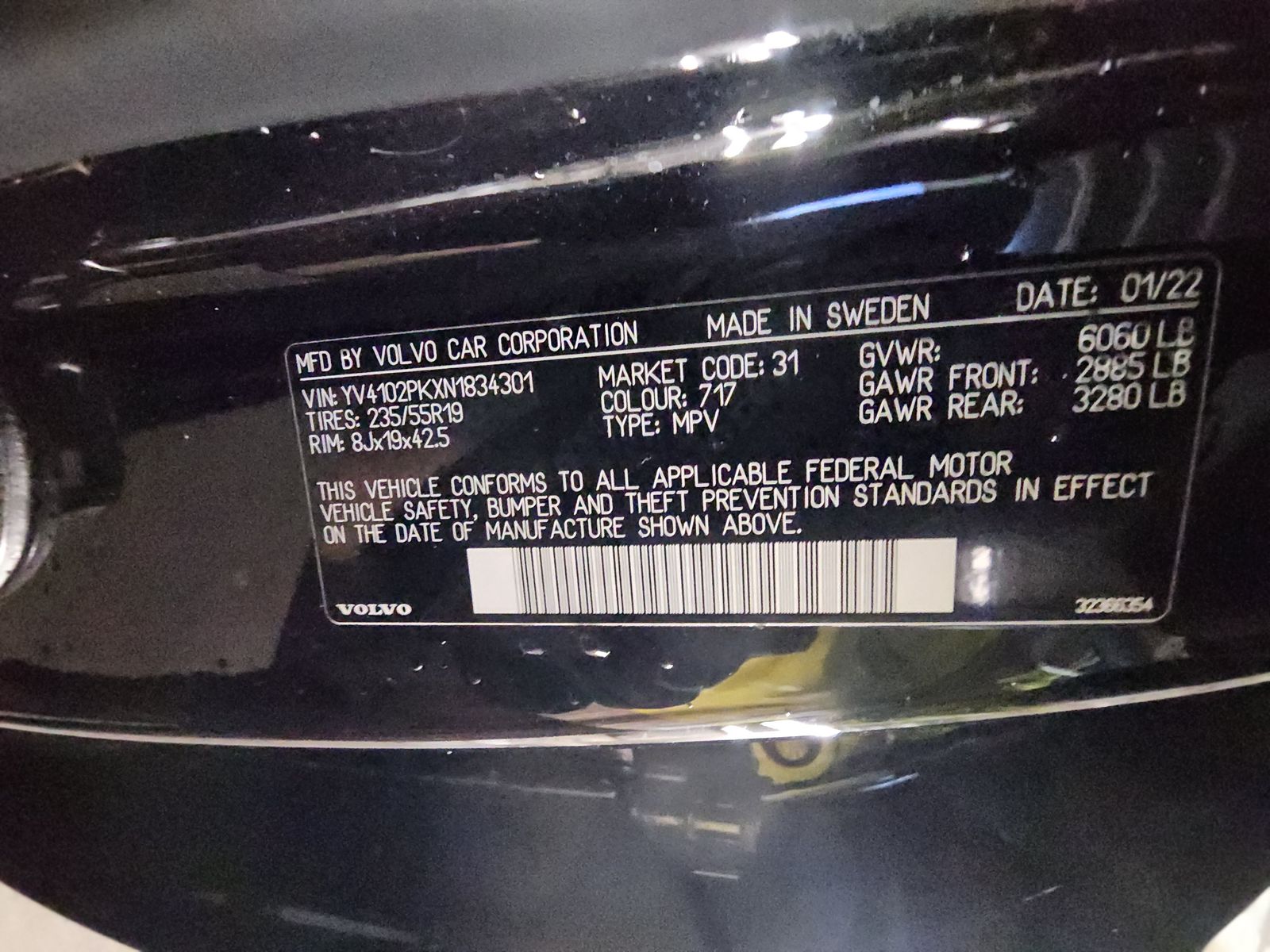 2022 Volvo XC90 T5 Momentum AWD