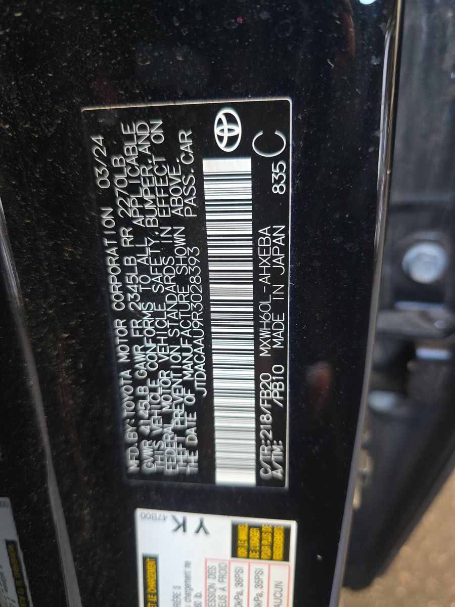 2024 Toyota Prius LE FWD