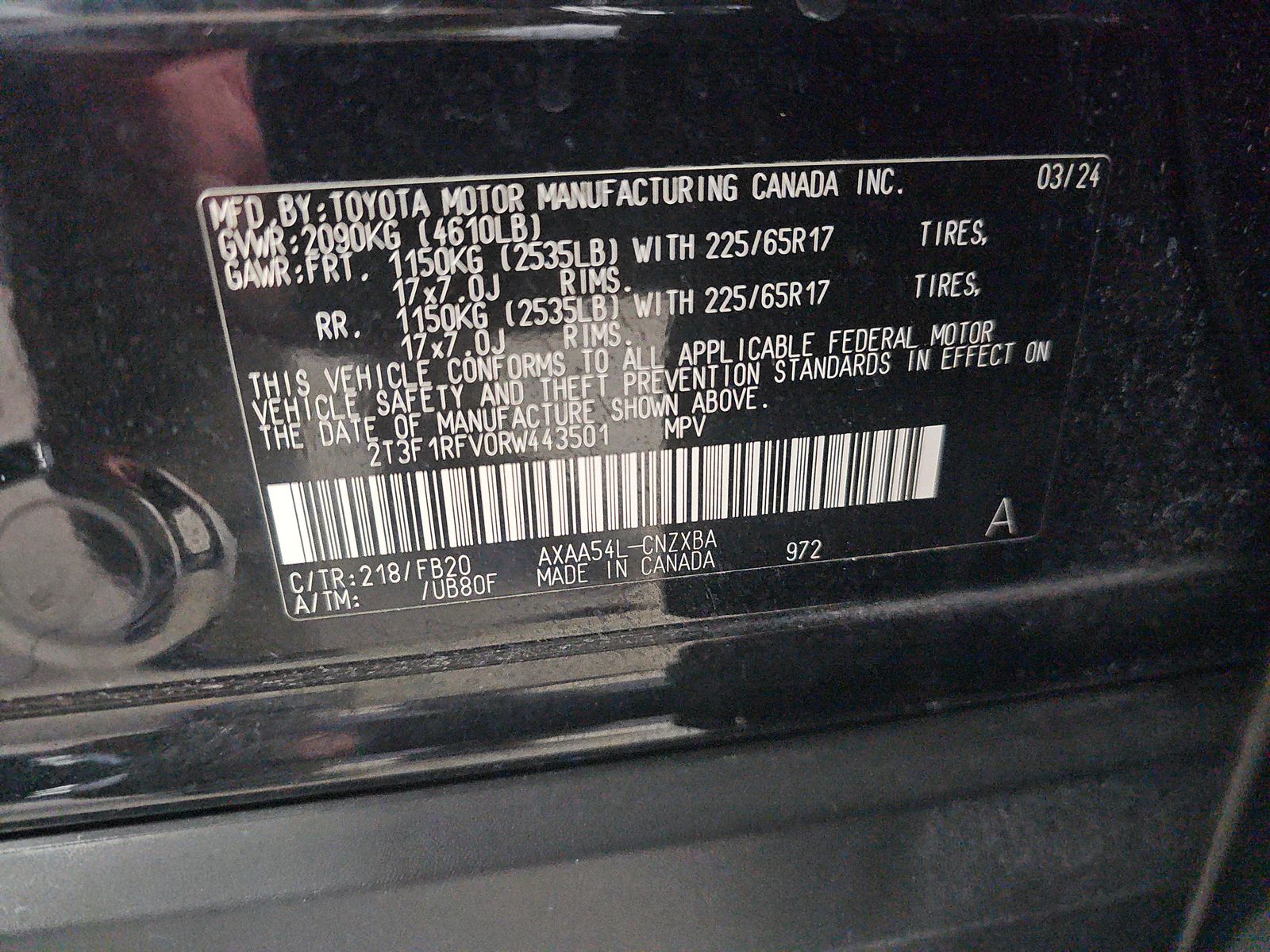 2024 Toyota RAV4 LE AWD