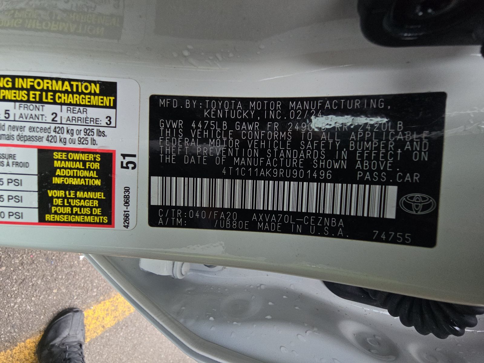 2024 Toyota Camry LE FWD