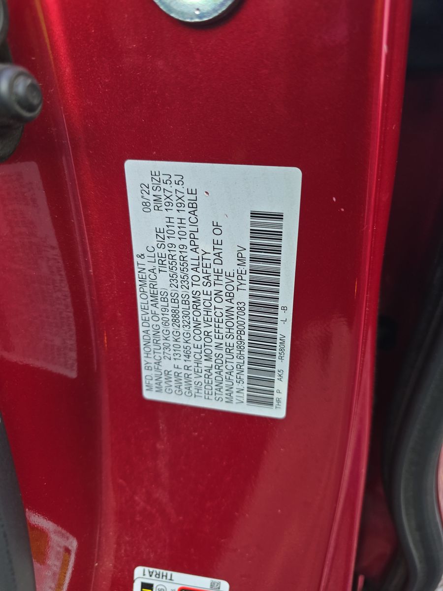 2023 Honda Odyssey Touring FWD