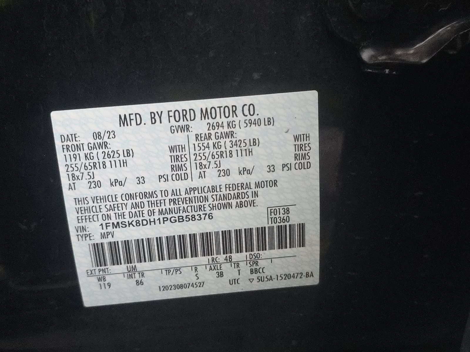 2023 Ford Explorer XLT AWD