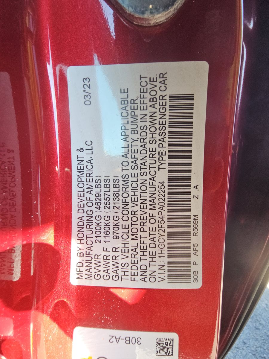 2023 Honda Accord Hybrid Sport FWD