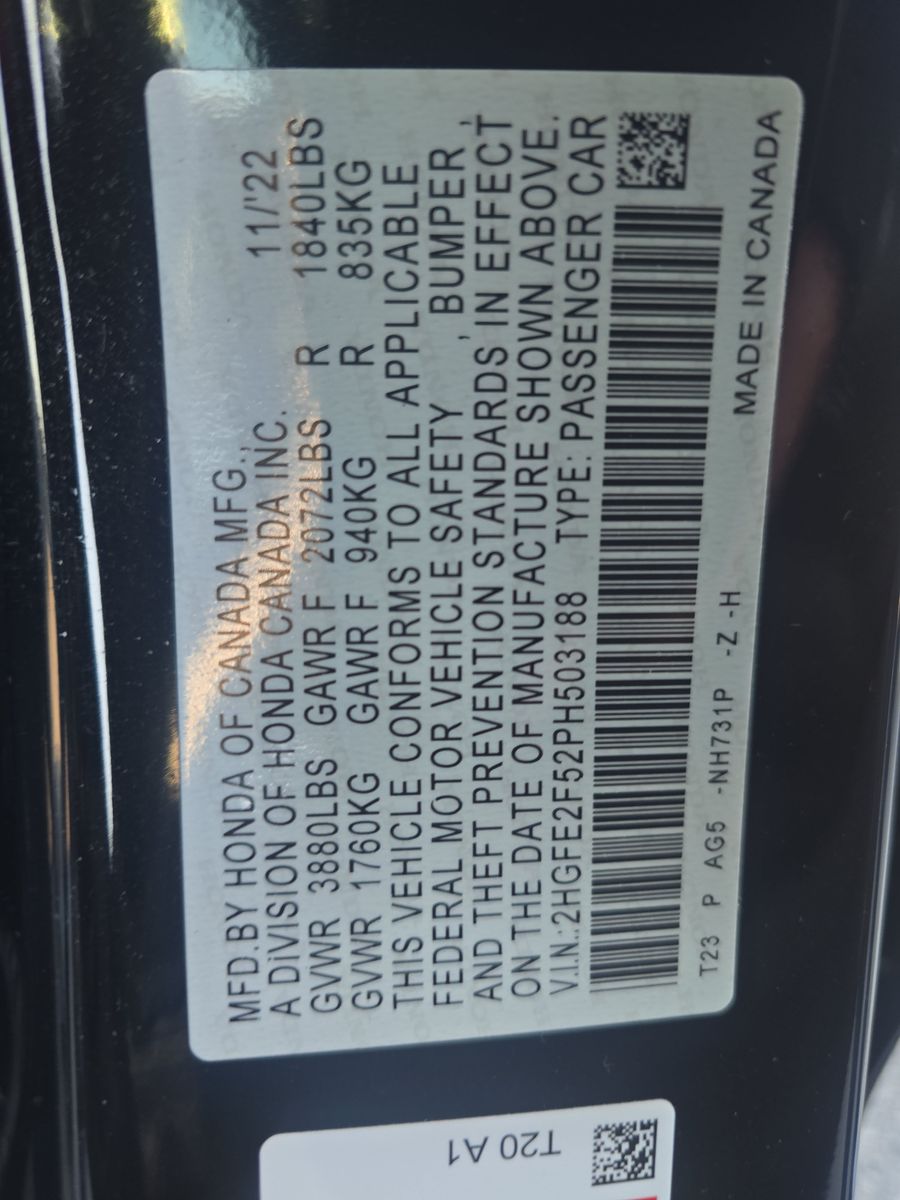 2023 Honda Civic Sport FWD