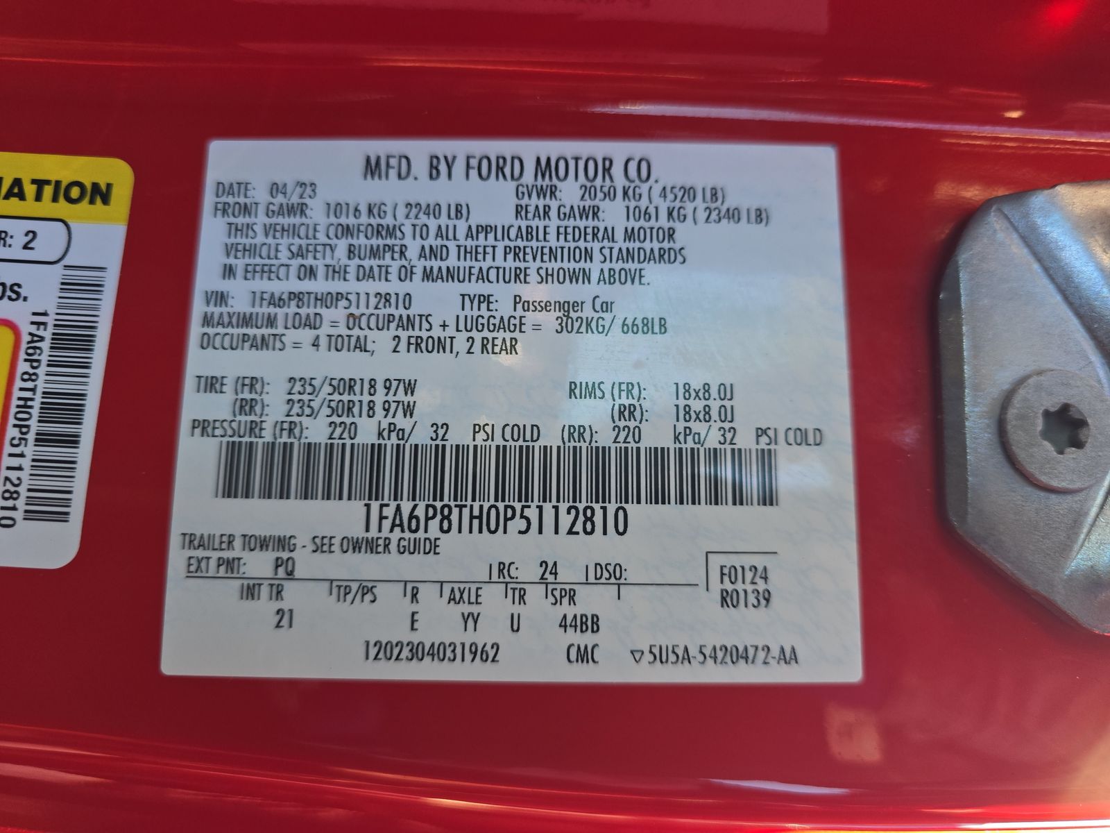 2023 Ford Mustang EcoBoost RWD