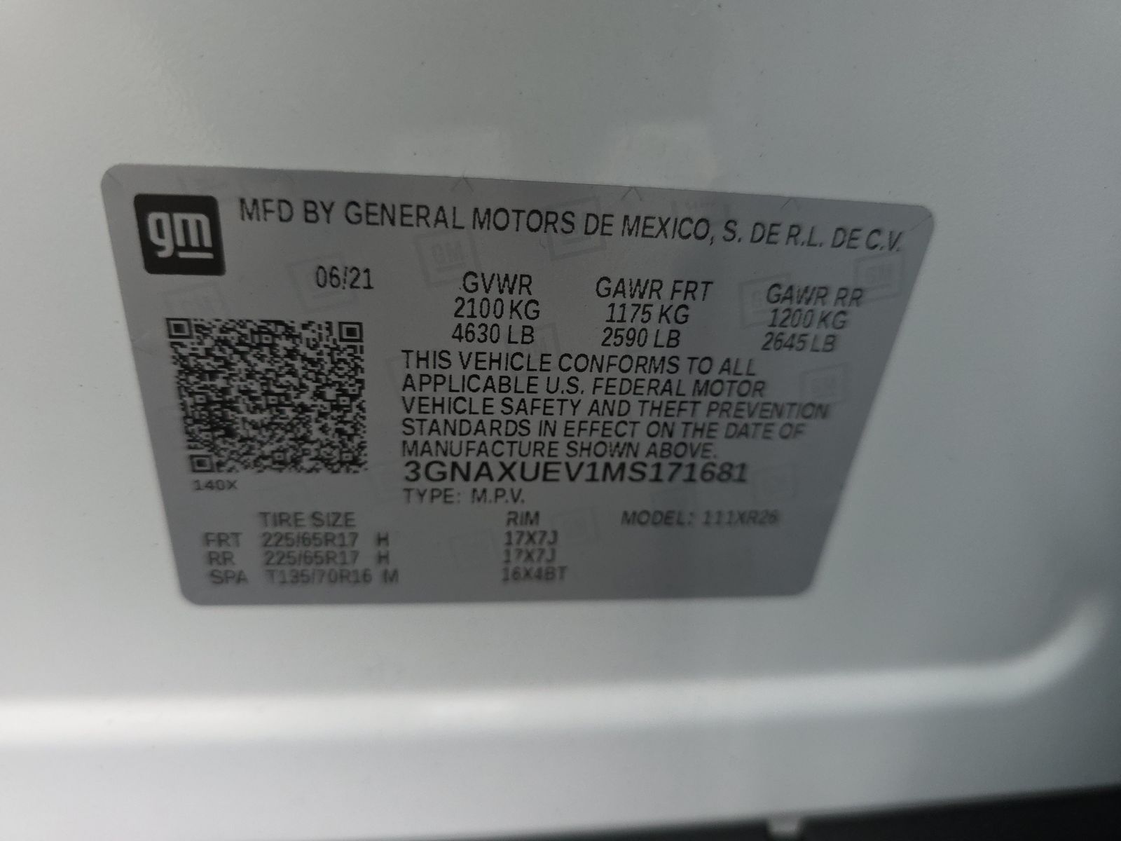 2021 Chevrolet Equinox LT AWD