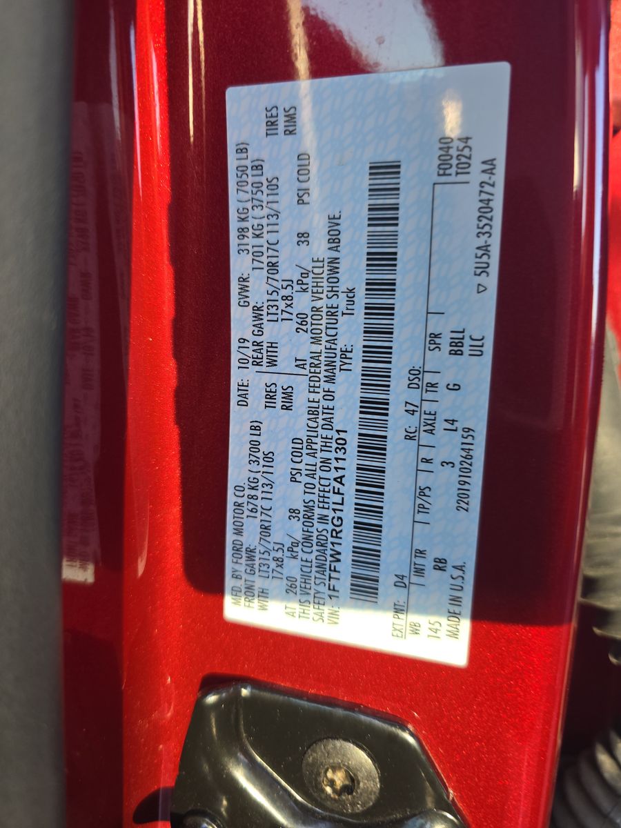 2020 Ford F-150 Raptor AWD