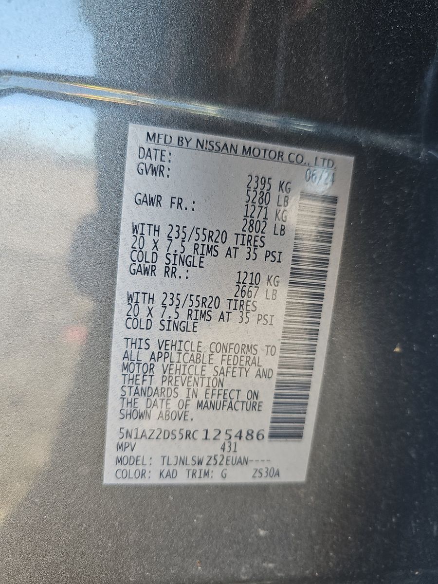 2024 Nissan Murano Platinum AWD