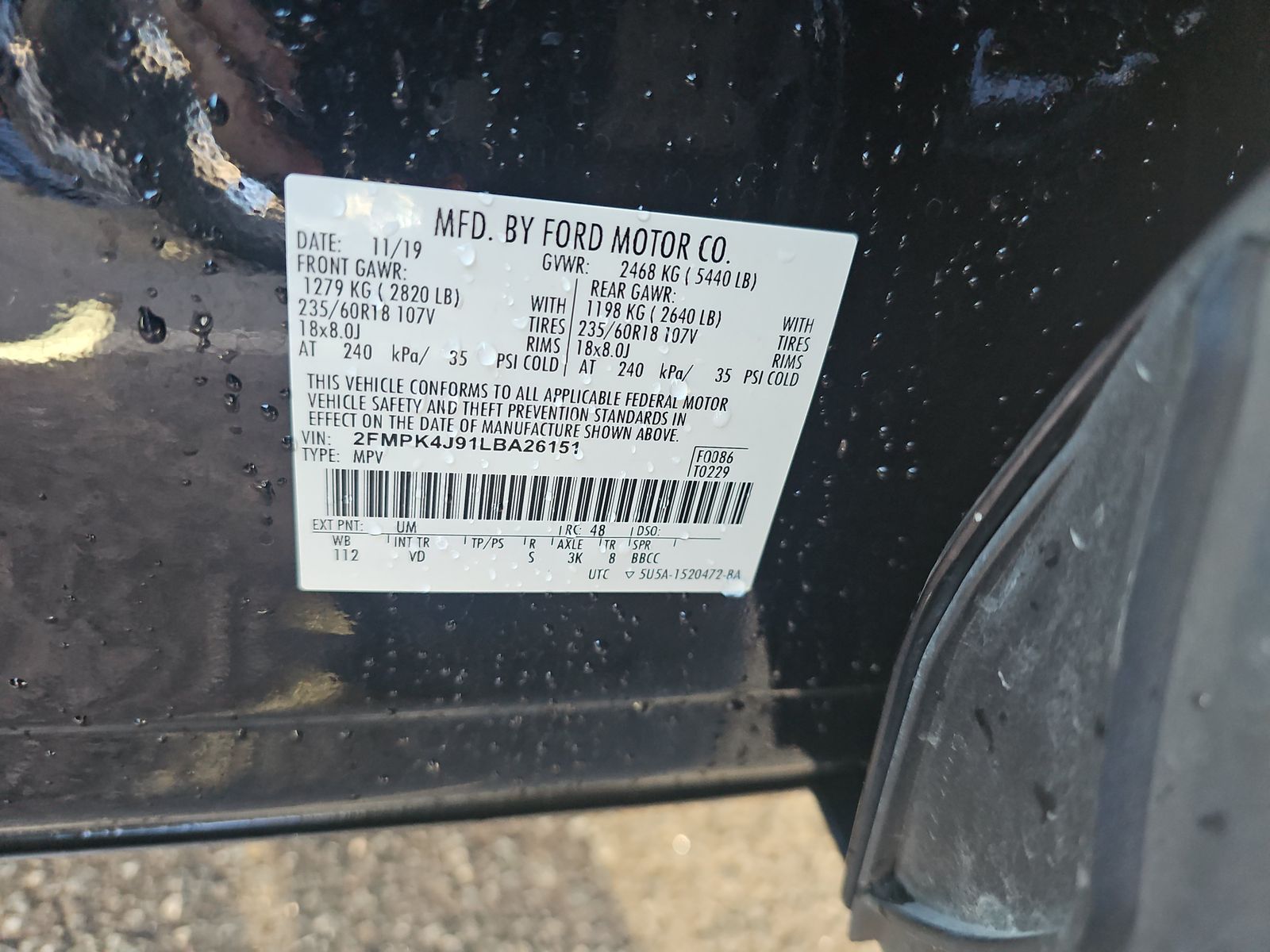 2020 Ford Edge SEL AWD