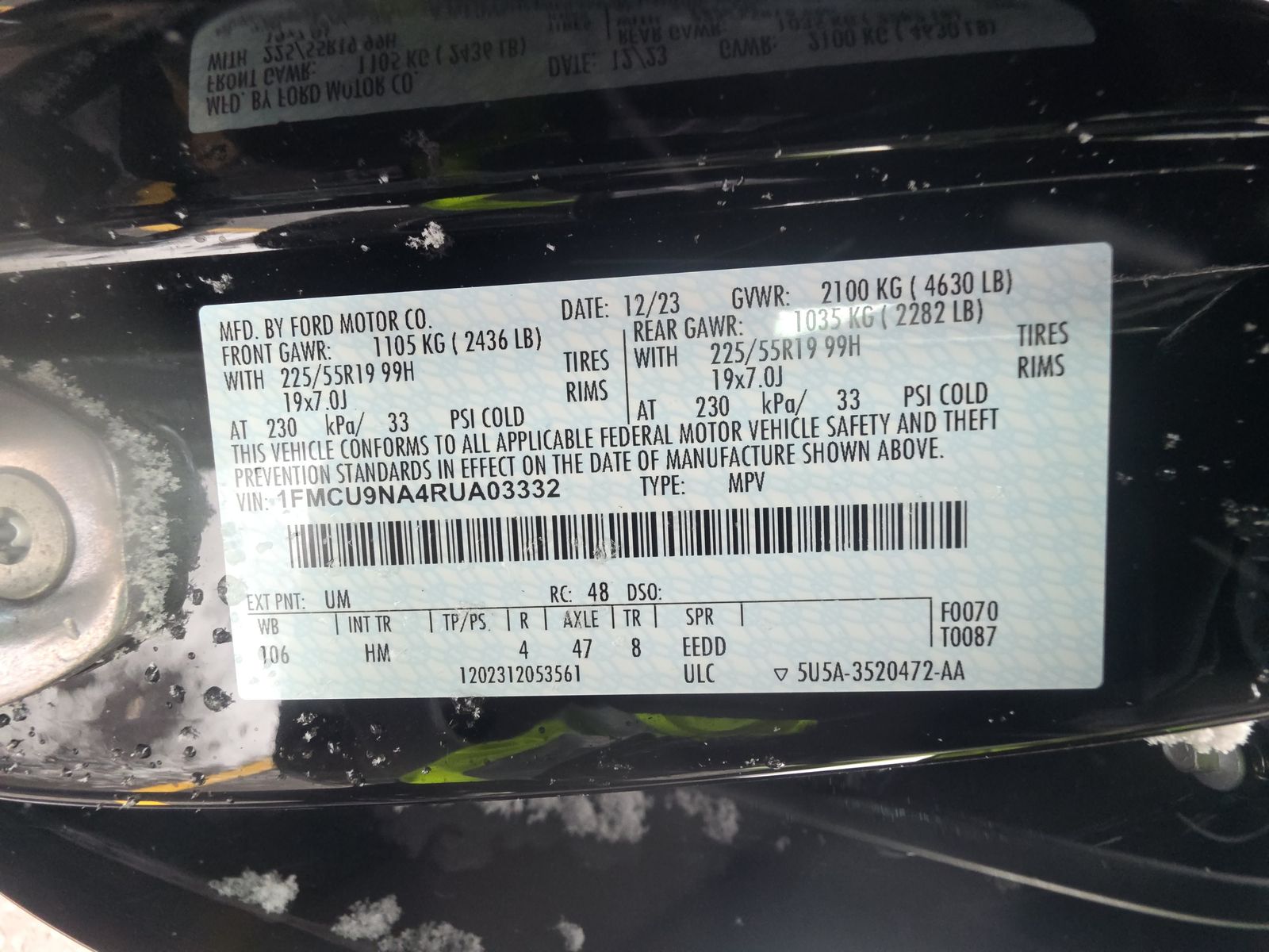 2024 Ford Escape ST-Line Select AWD