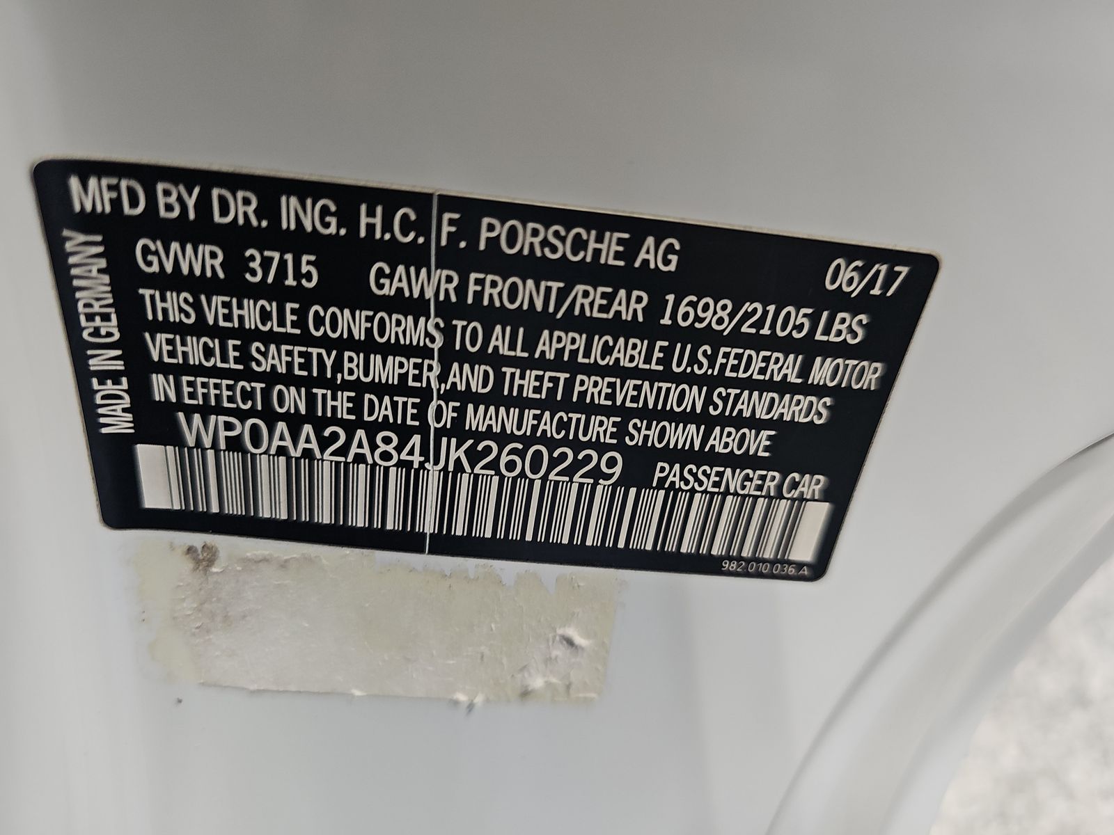 2018 Porsche 718 Cayman Base RWD