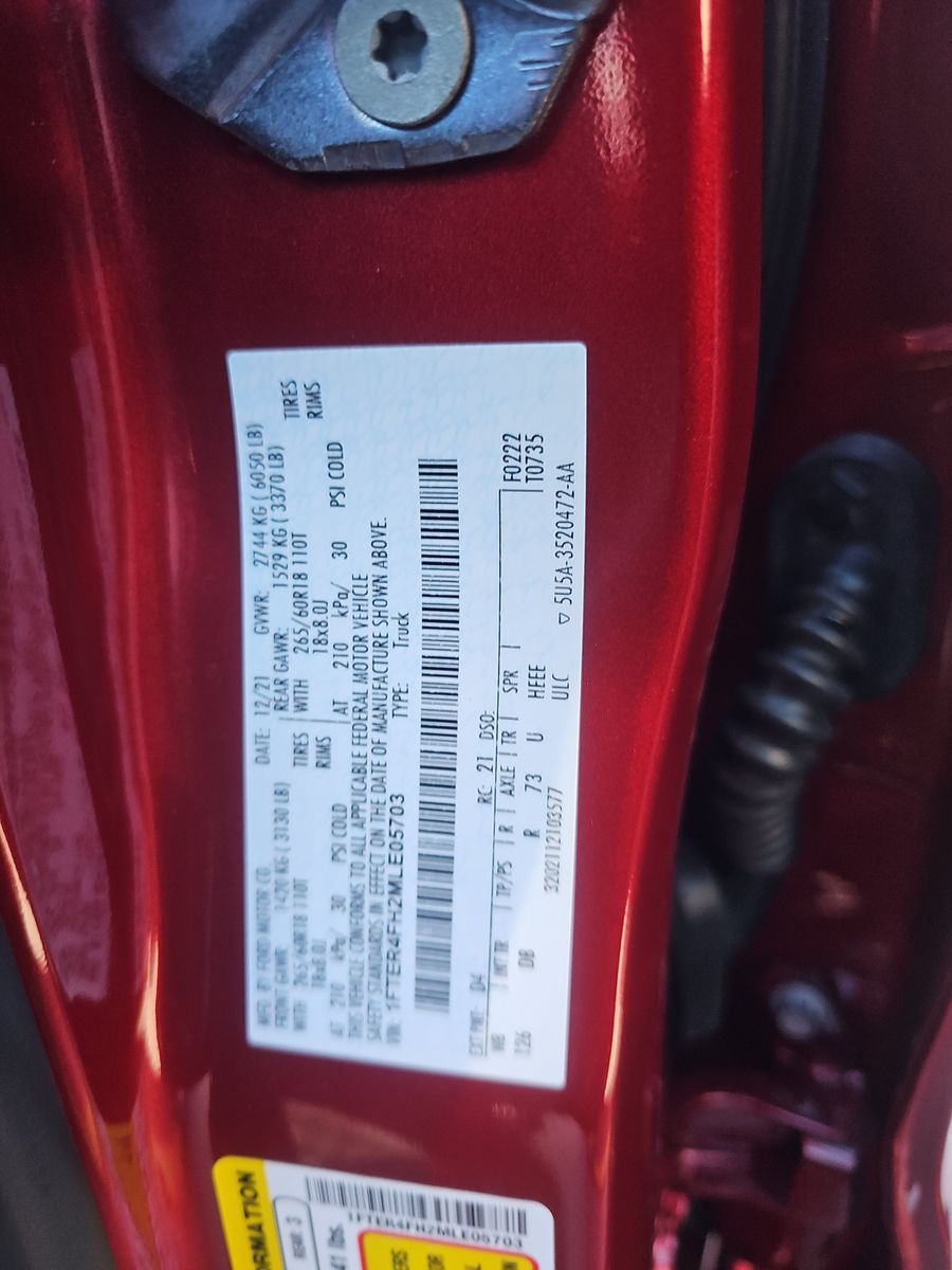 2021 Ford Ranger Lariat AWD