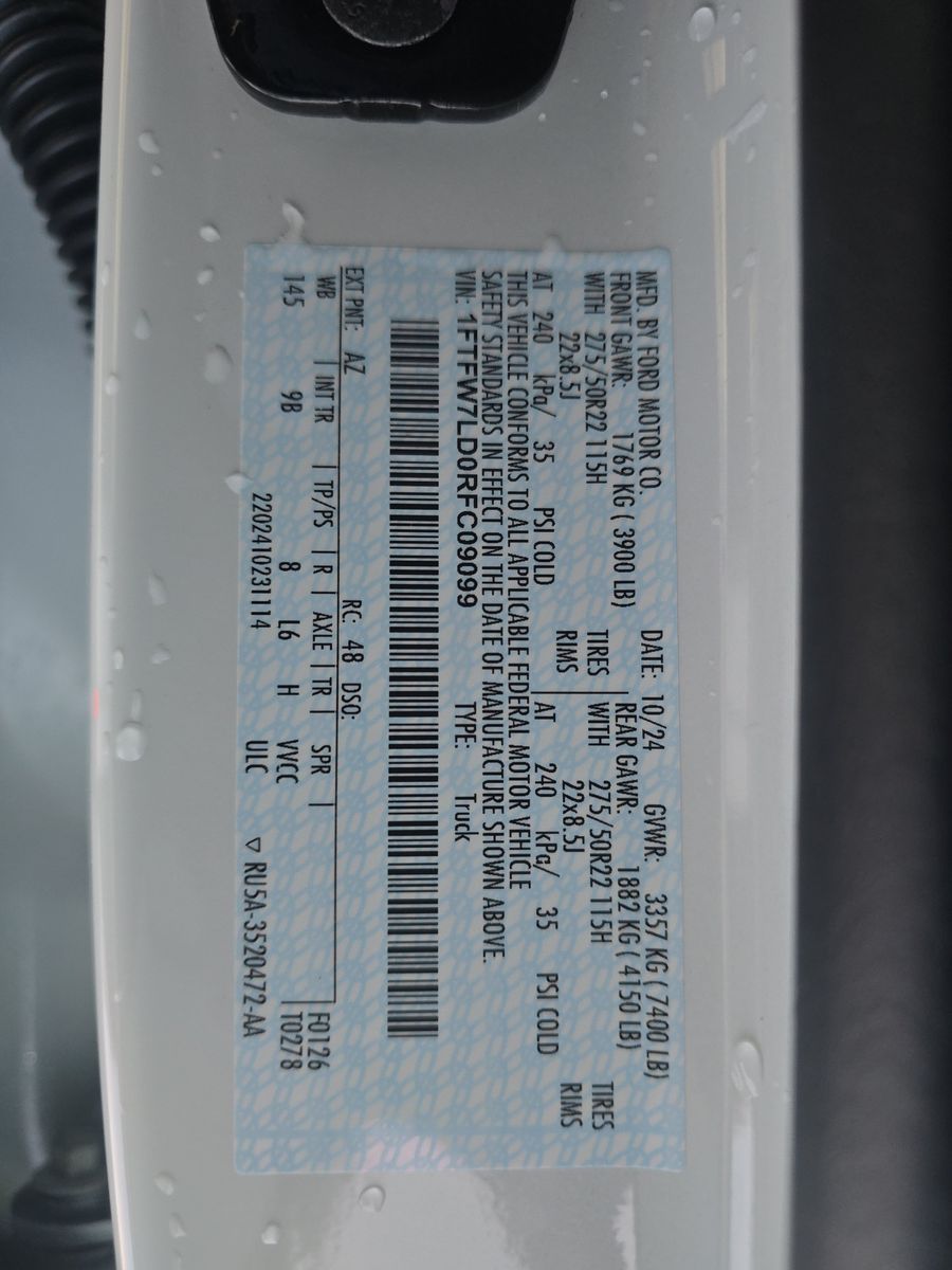 2024 Ford F-150 Hybrid Platinum AWD